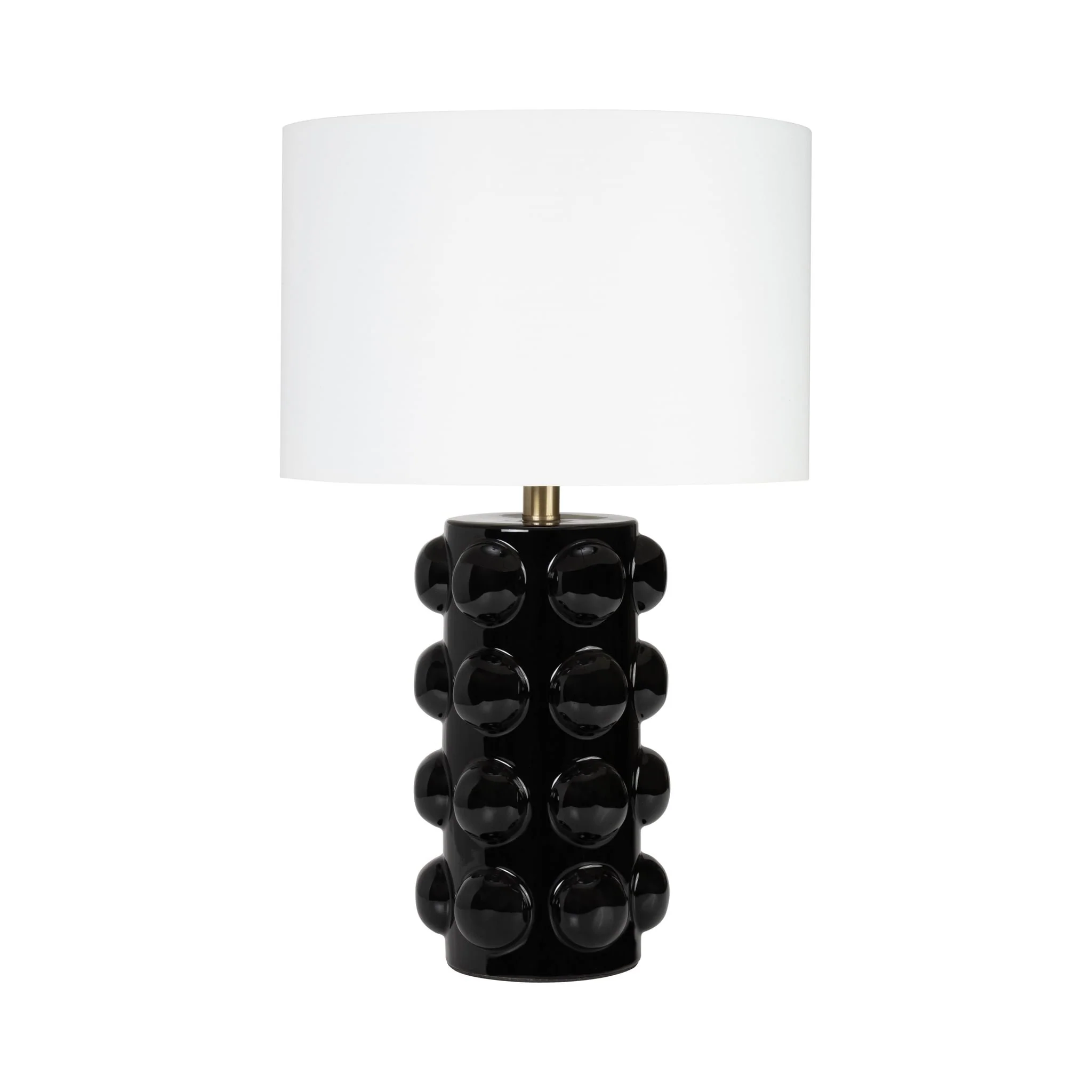 Ceramic 22" Bubble Table Lamp, Black - Image 3