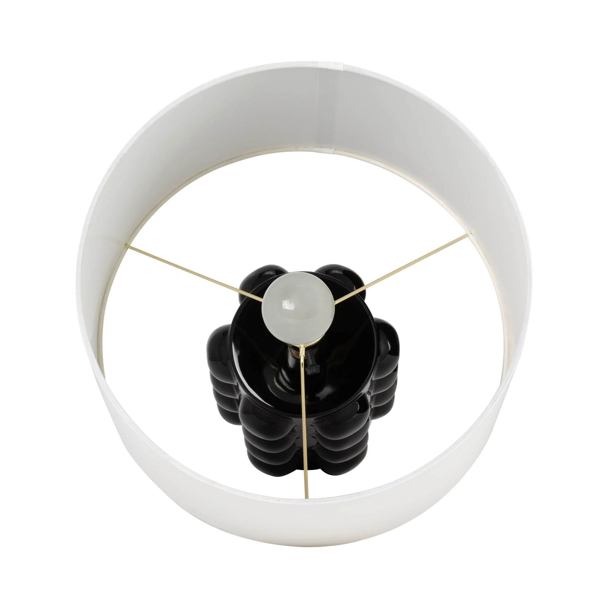 Ceramic 22" Bubble Table Lamp, Black - Image 5