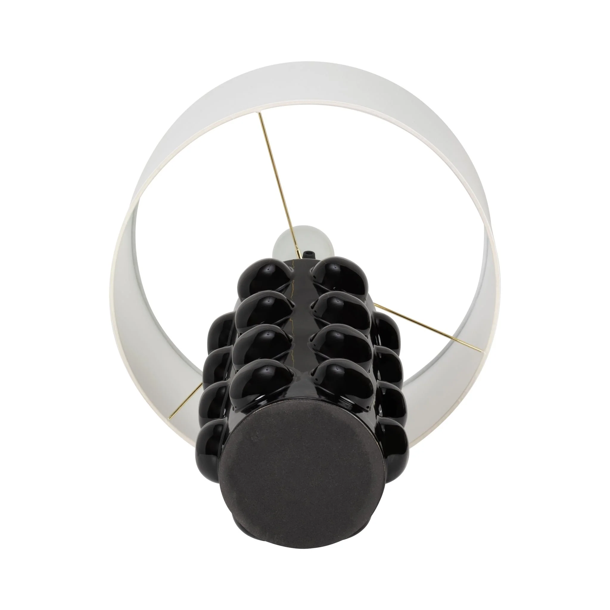 Ceramic 22" Bubble Table Lamp, Black - Image 6