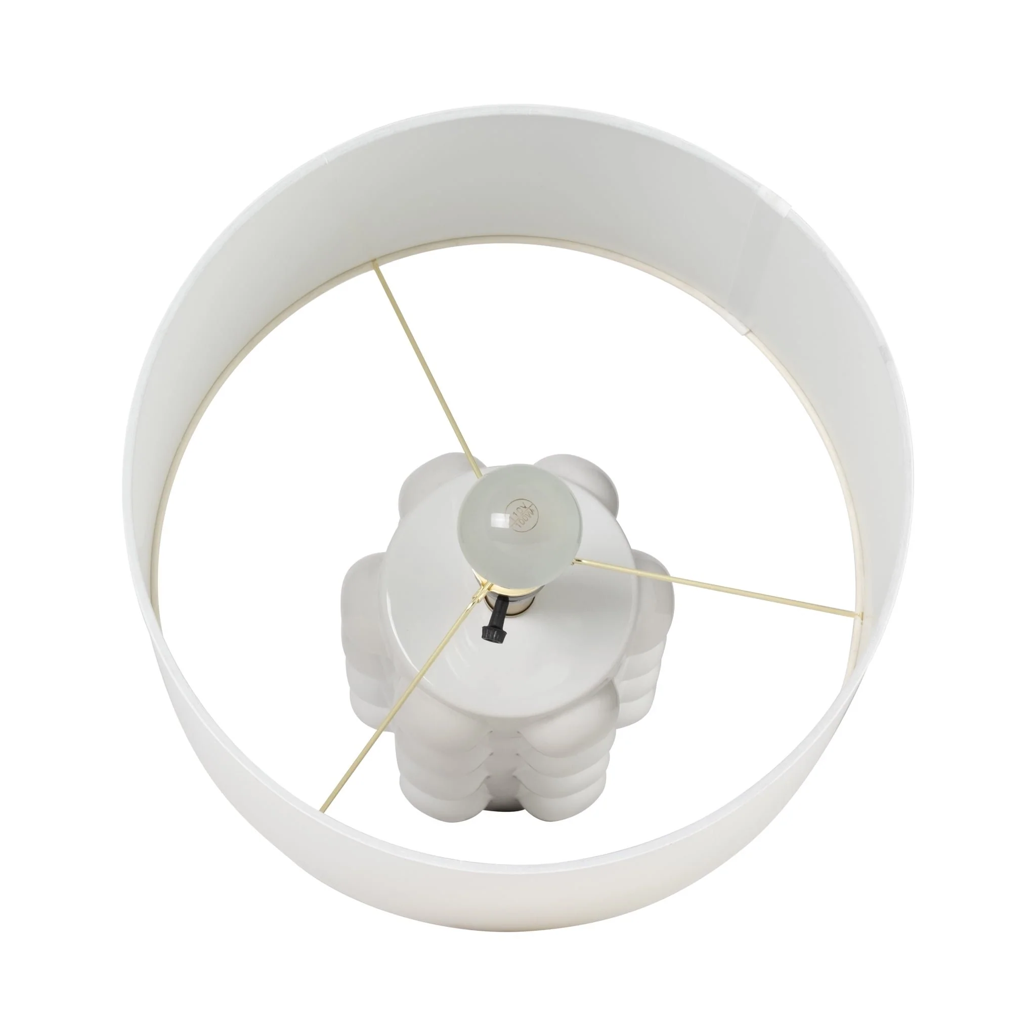 Ceramic 22" Bubble Table Lamp, White - Image 5