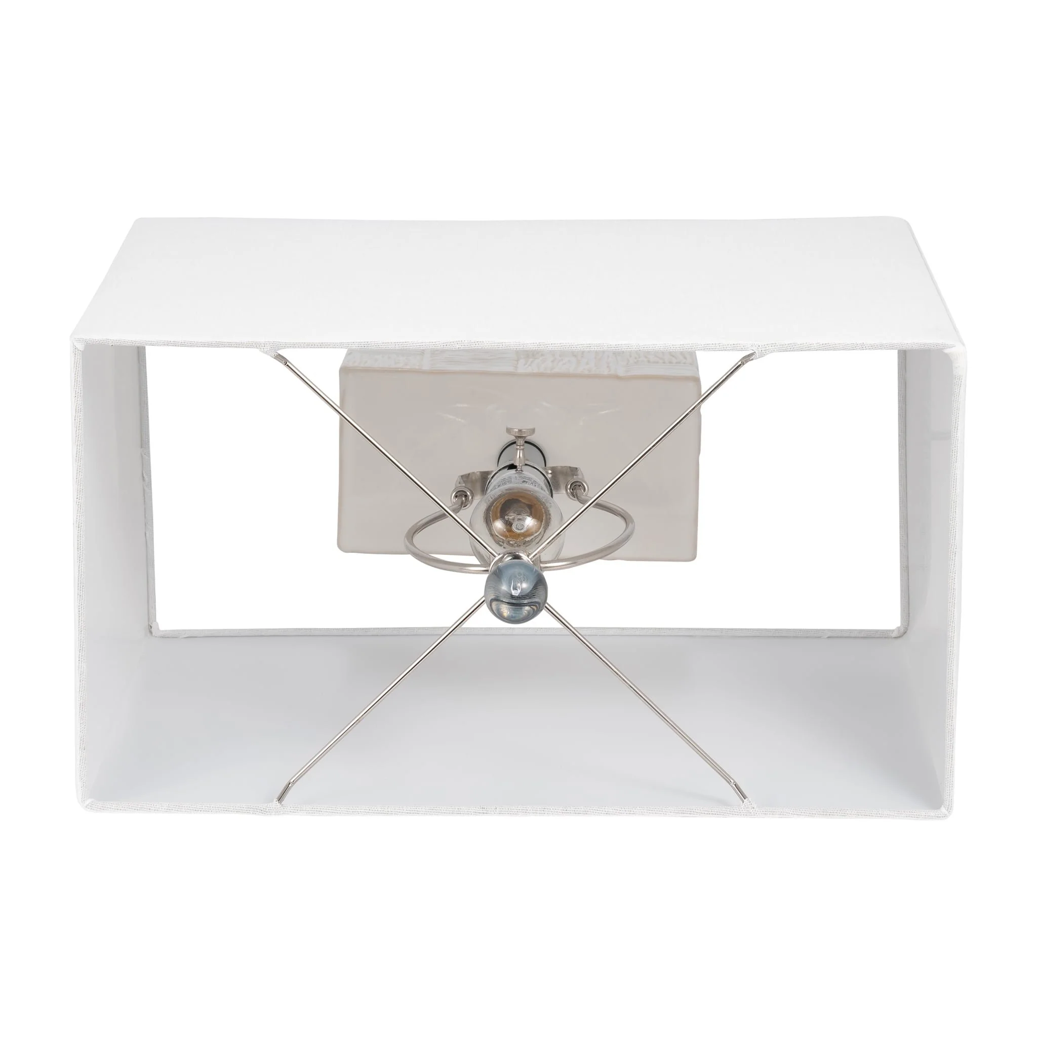 Ceramic 31'' Textured Table Lamp, White - Image 6