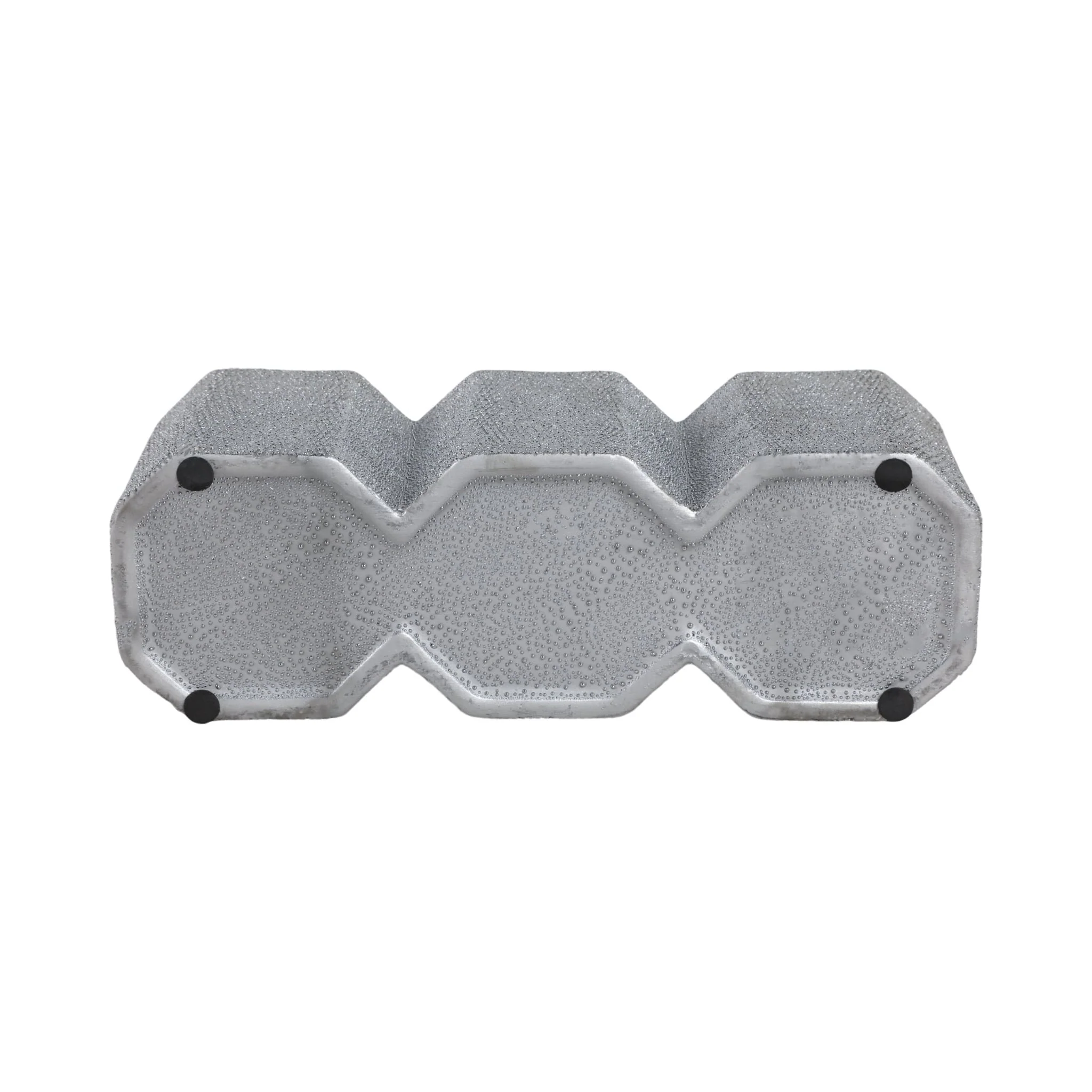 Ceramic 4" 3-cup Pencil Holder, Silver - Image 7