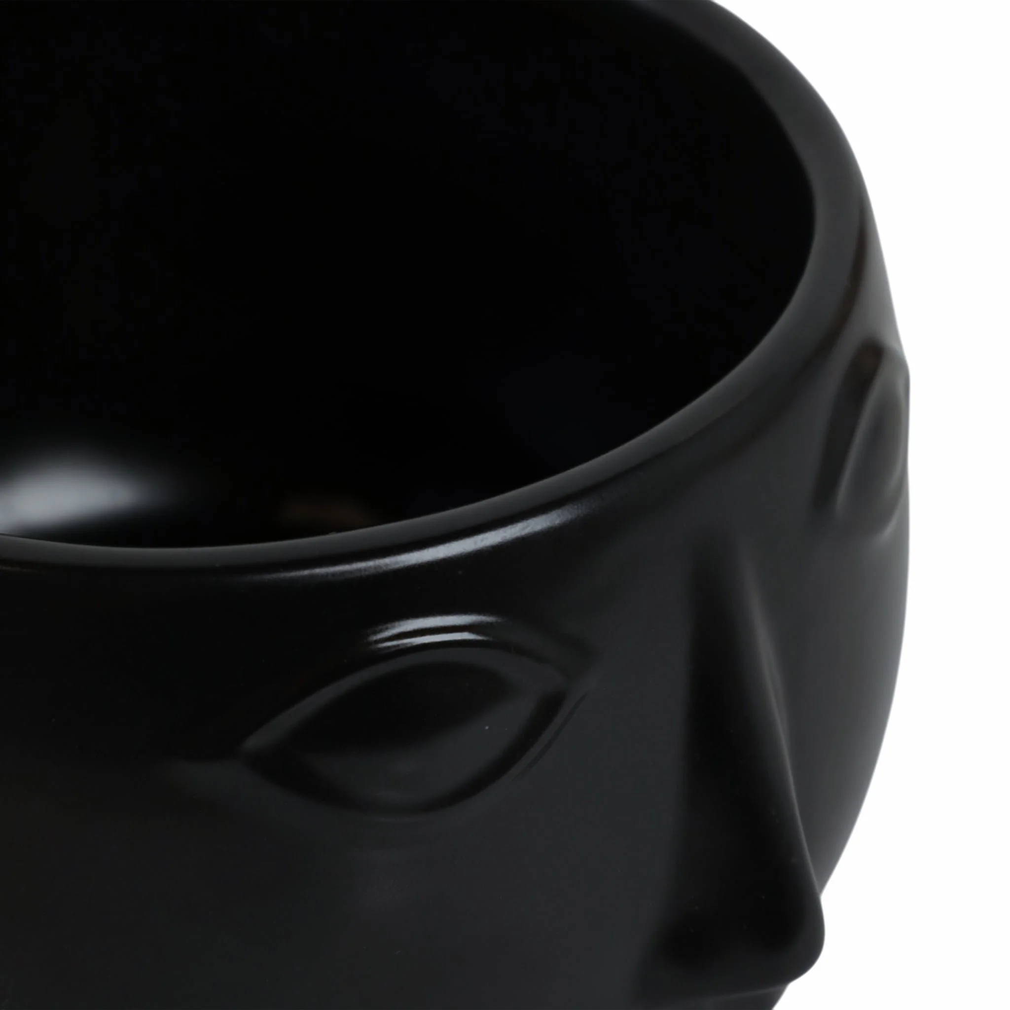 Ceramic 7" Face Planter, Matte Black - Image 6