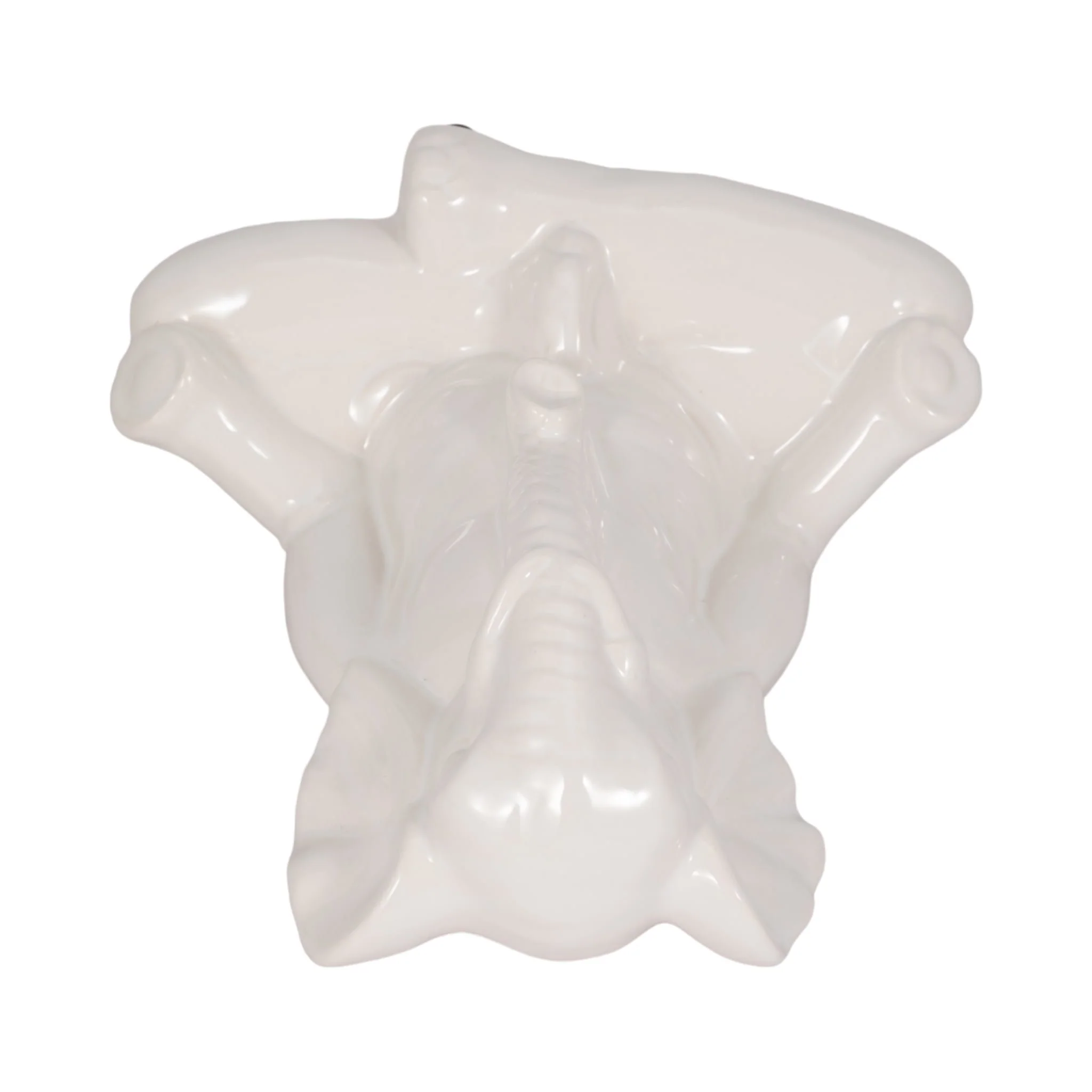 Ceramic 7" Yoga Elephant, White - Image 6
