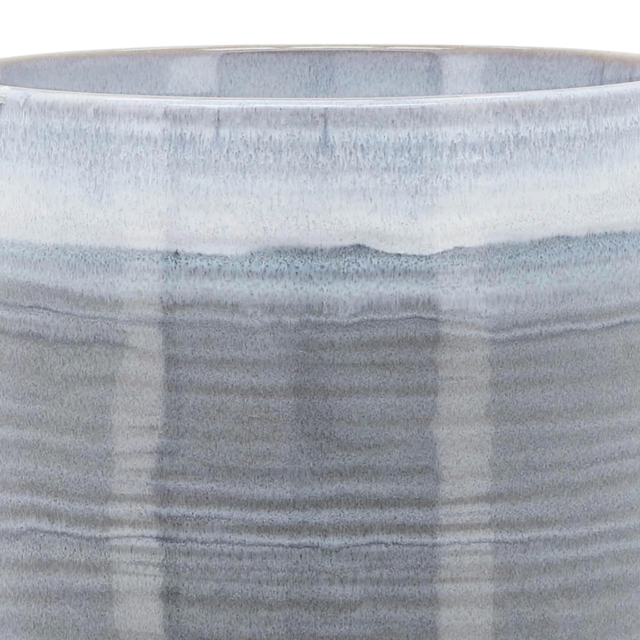 Ceramic 8" Planter On Stand, Blue Fade - Image 6