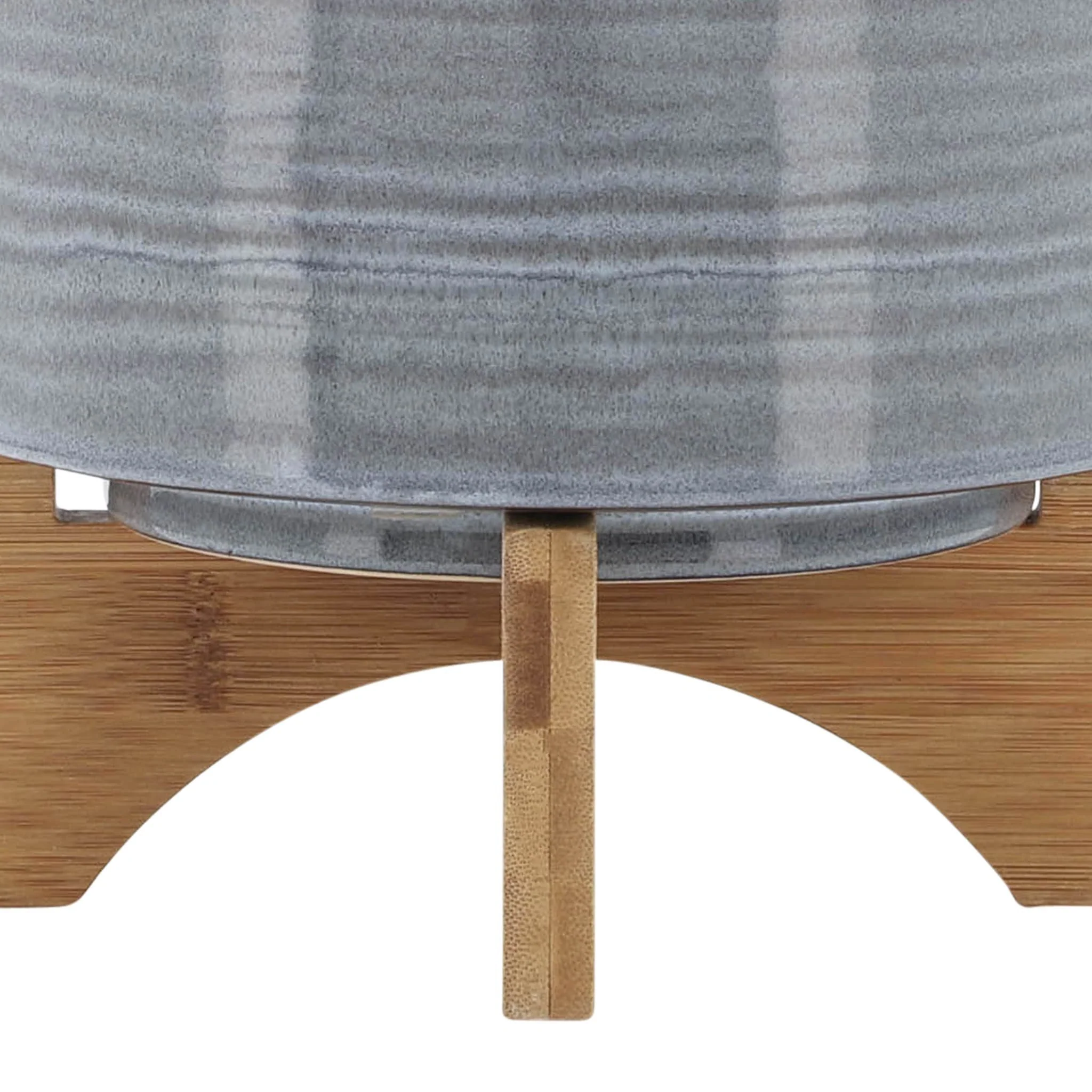 Ceramic 8" Planter On Stand, Blue Fade - Image 7