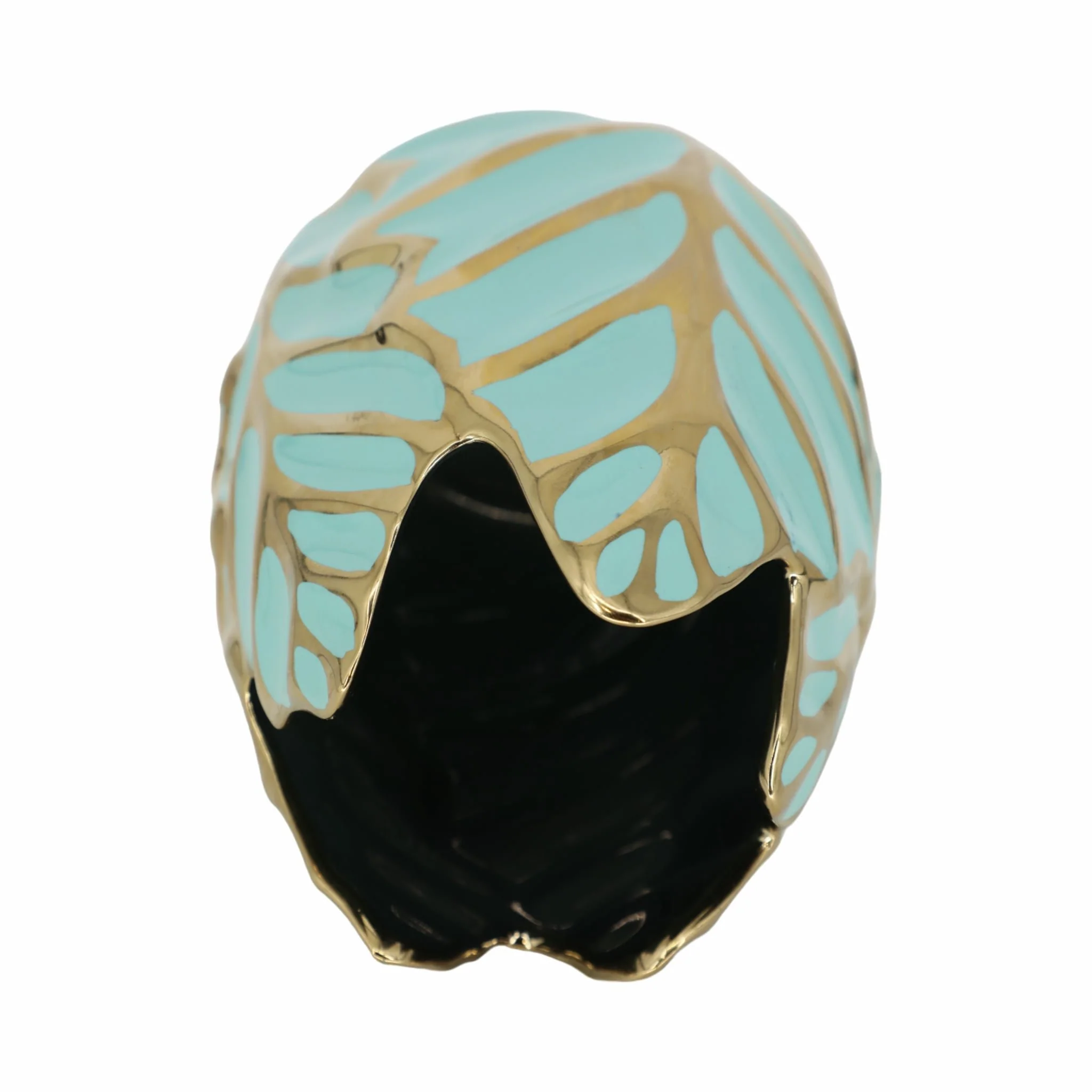 Ceramic 8"h Leaf Vase, Green - Image 6