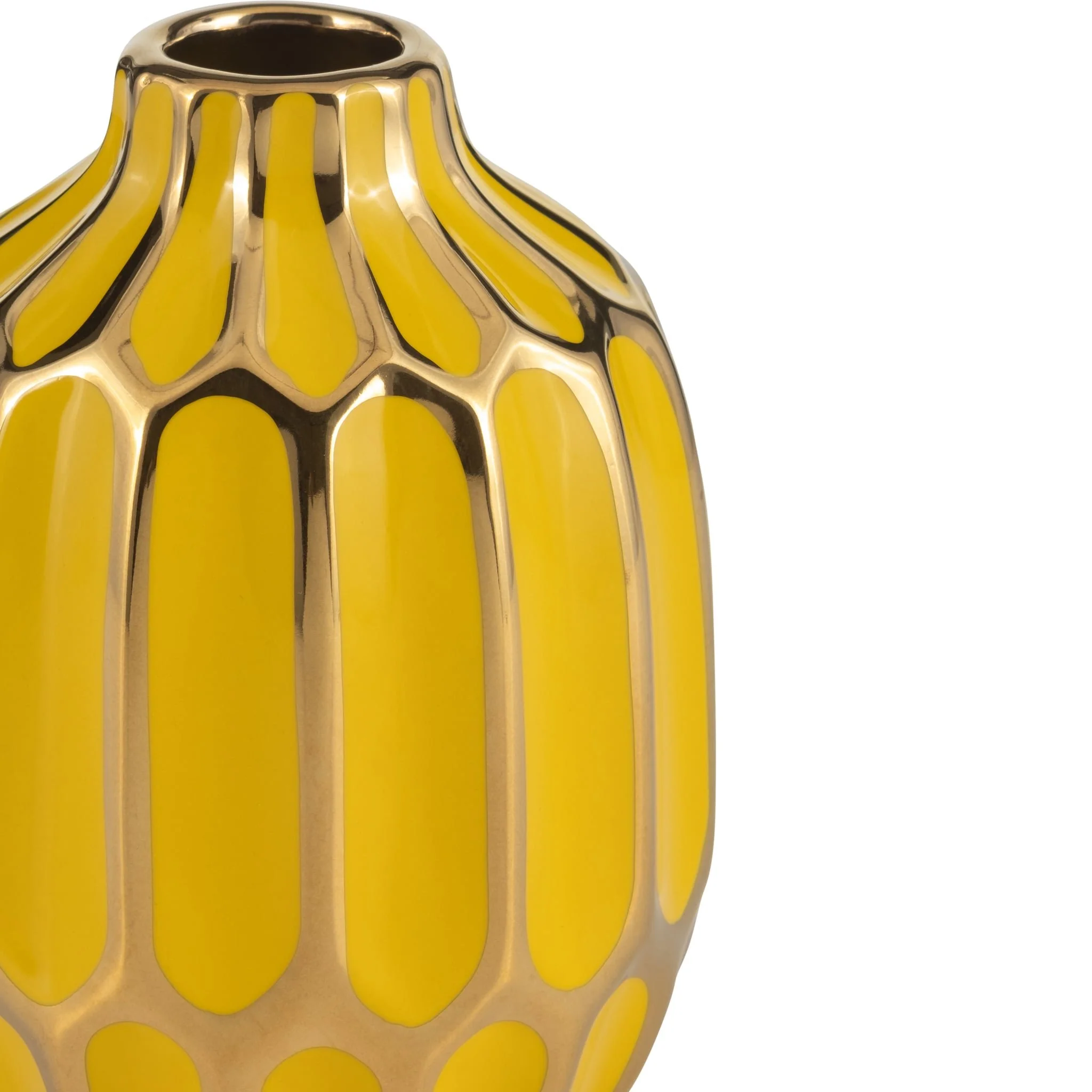 Ceramic Vase, 5"h, S/2, Blush/yellow - Image 5