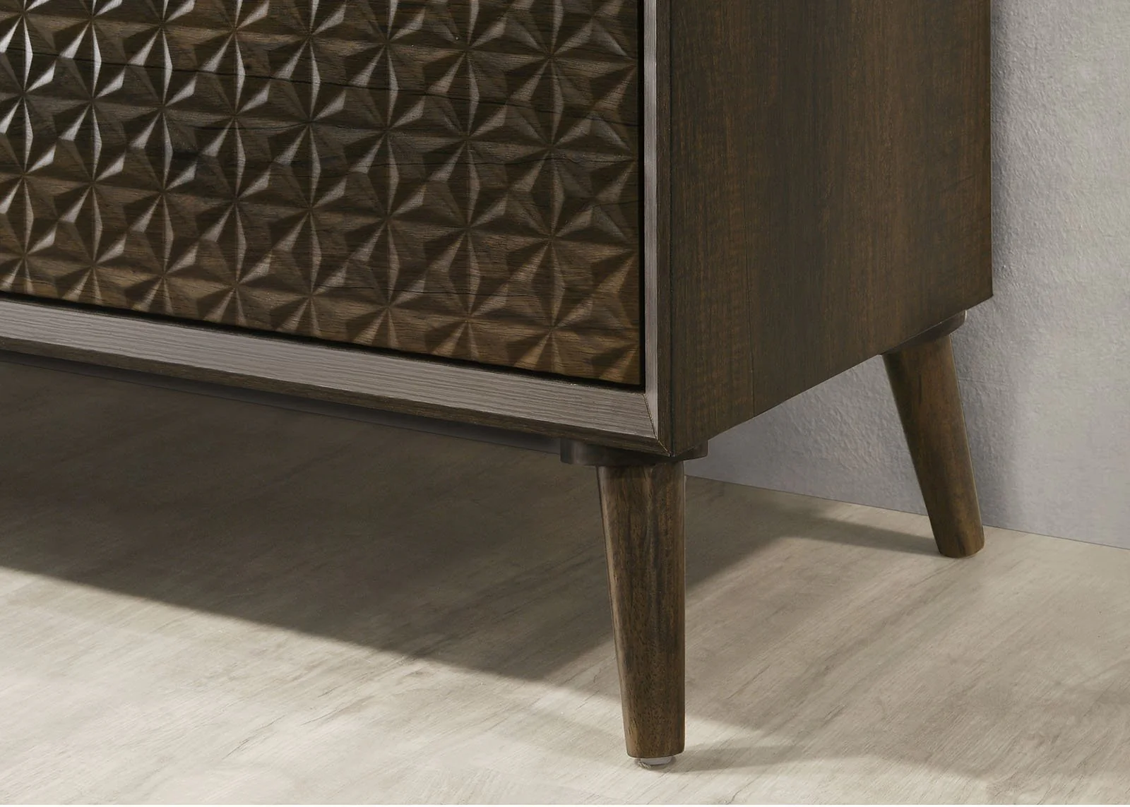 Chalfont Queen Bed w/ Wall Panel, Dark Brown - Image 6