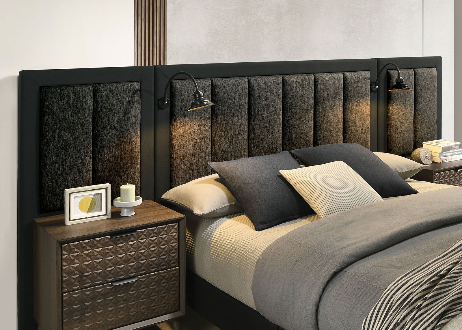 Chalfont Wall Panel (2/CTN), Dark Brown - Image 3