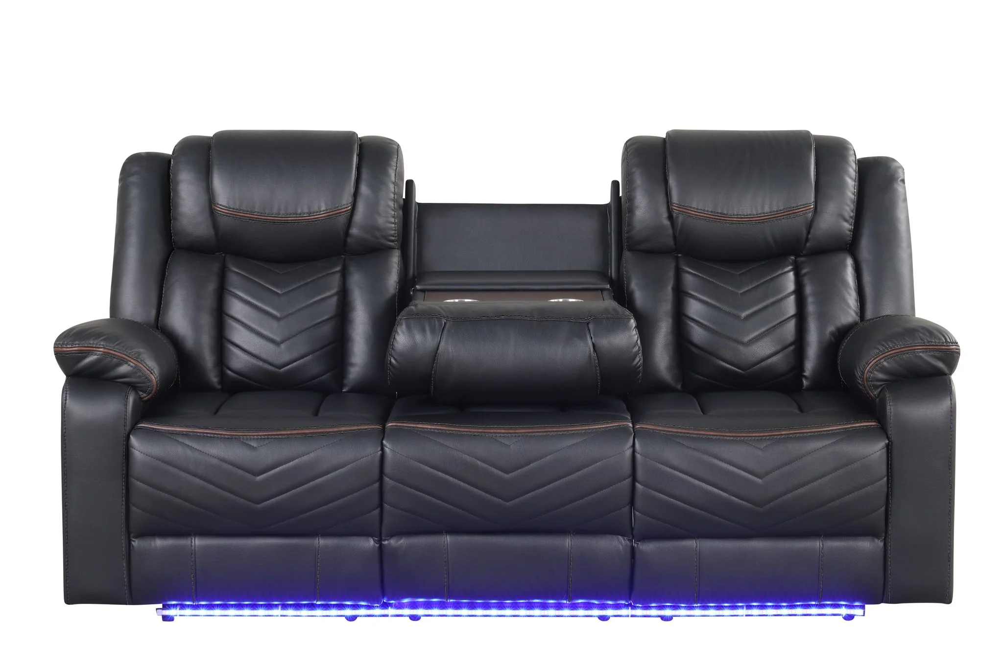 Challenger 2PC Living Room Set Black - Image 4