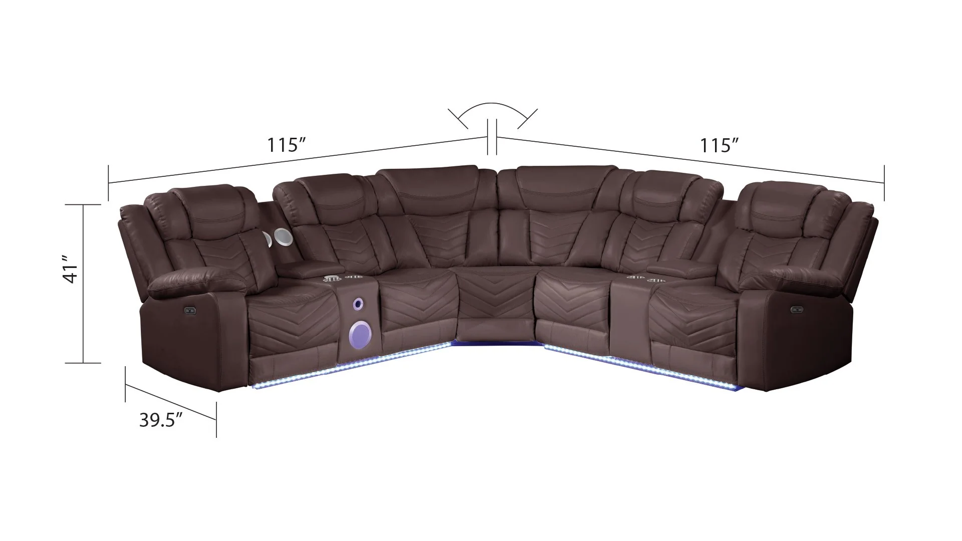 Challenger Sectional Brown - Image 2