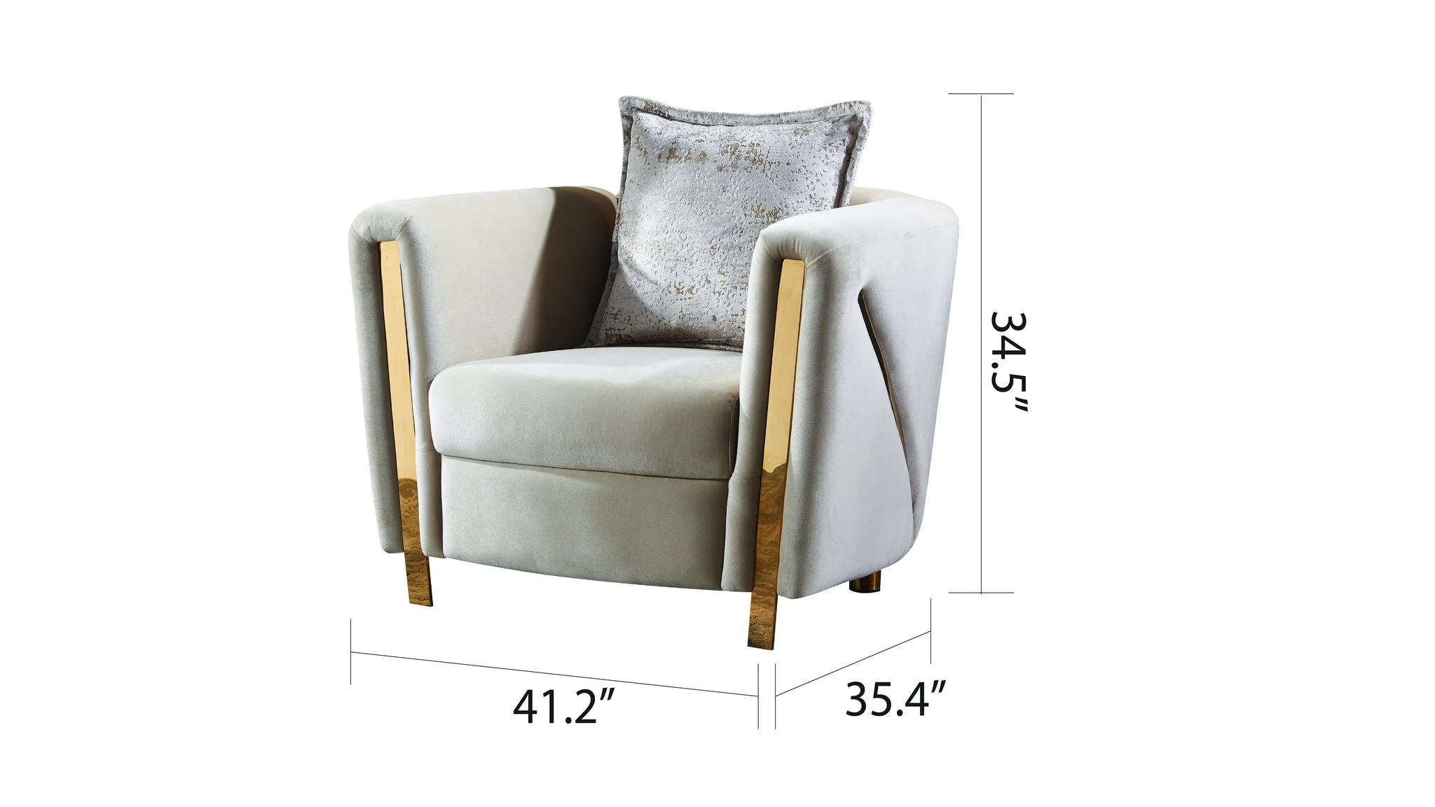 Chanelle 3 Pc Living Room set Beige - Image 10