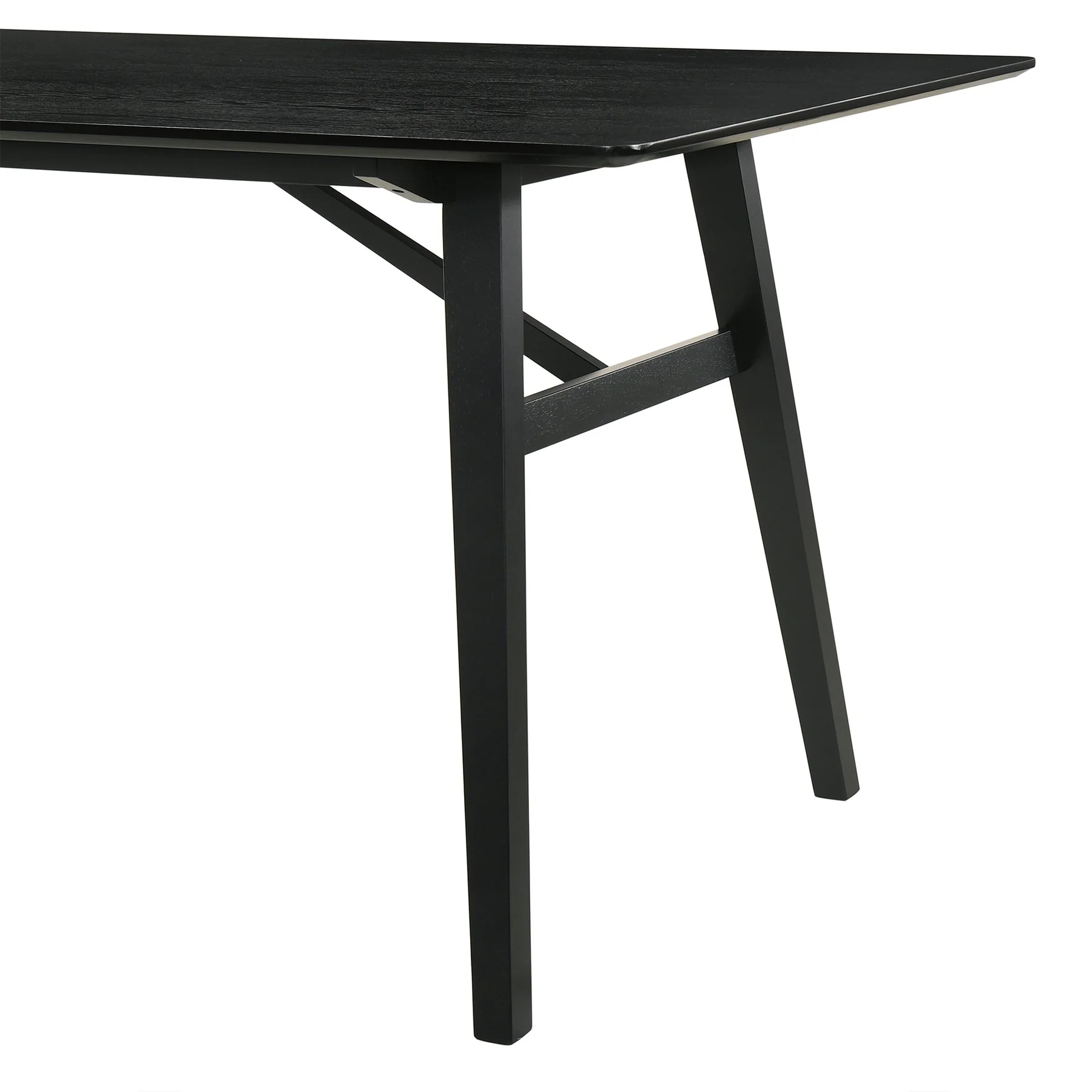 Channell Wood Dining Table in Black Finish - Image 5