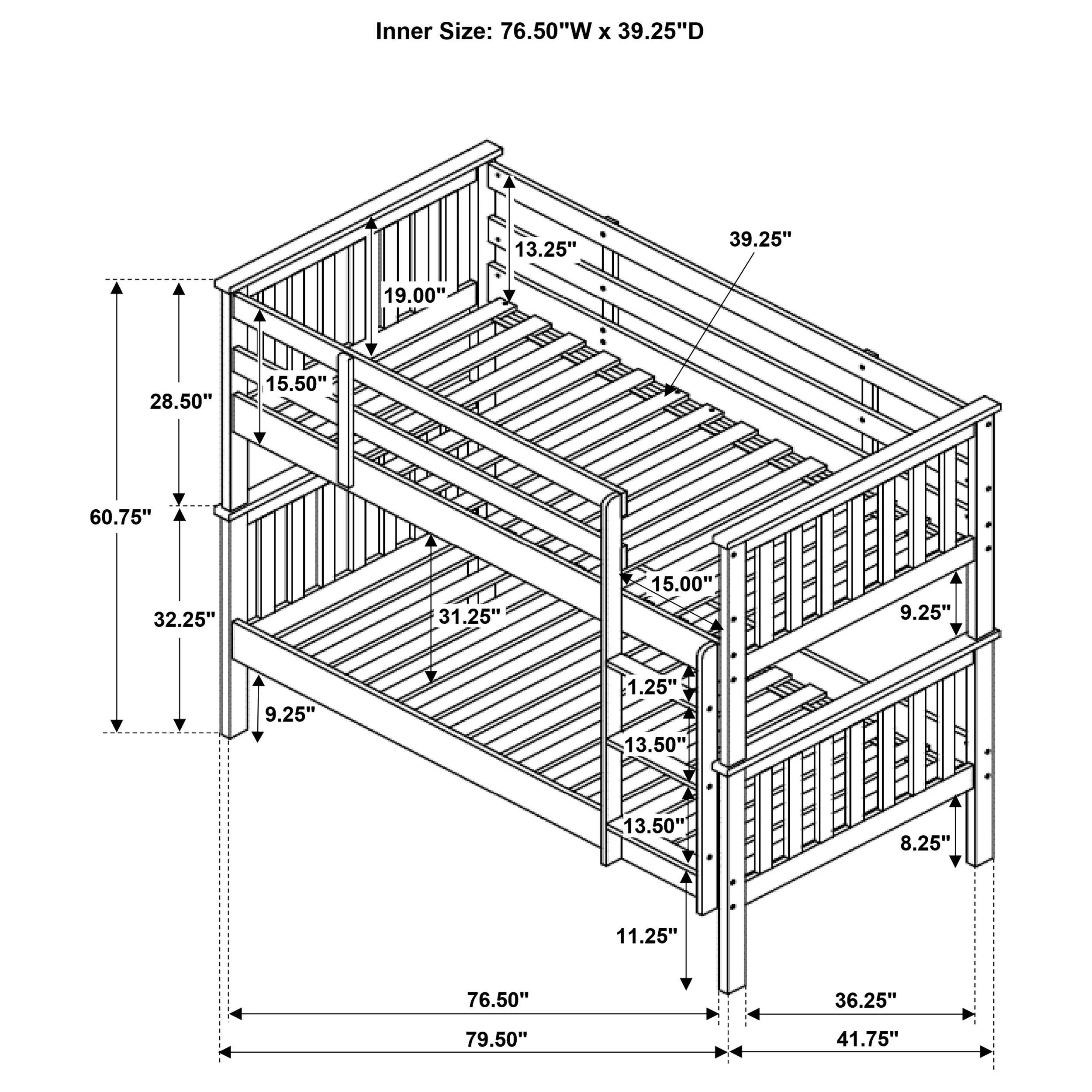Chapman Bunk Bed with Mattress - Image 5
