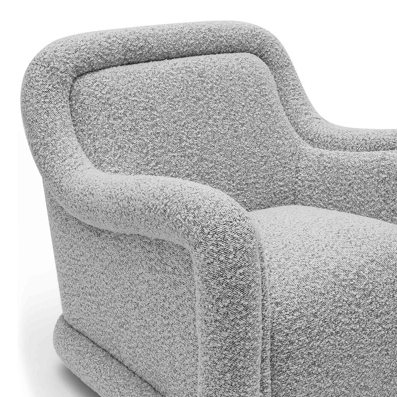Charli Grey Boucle Swivel Chair - Image 5
