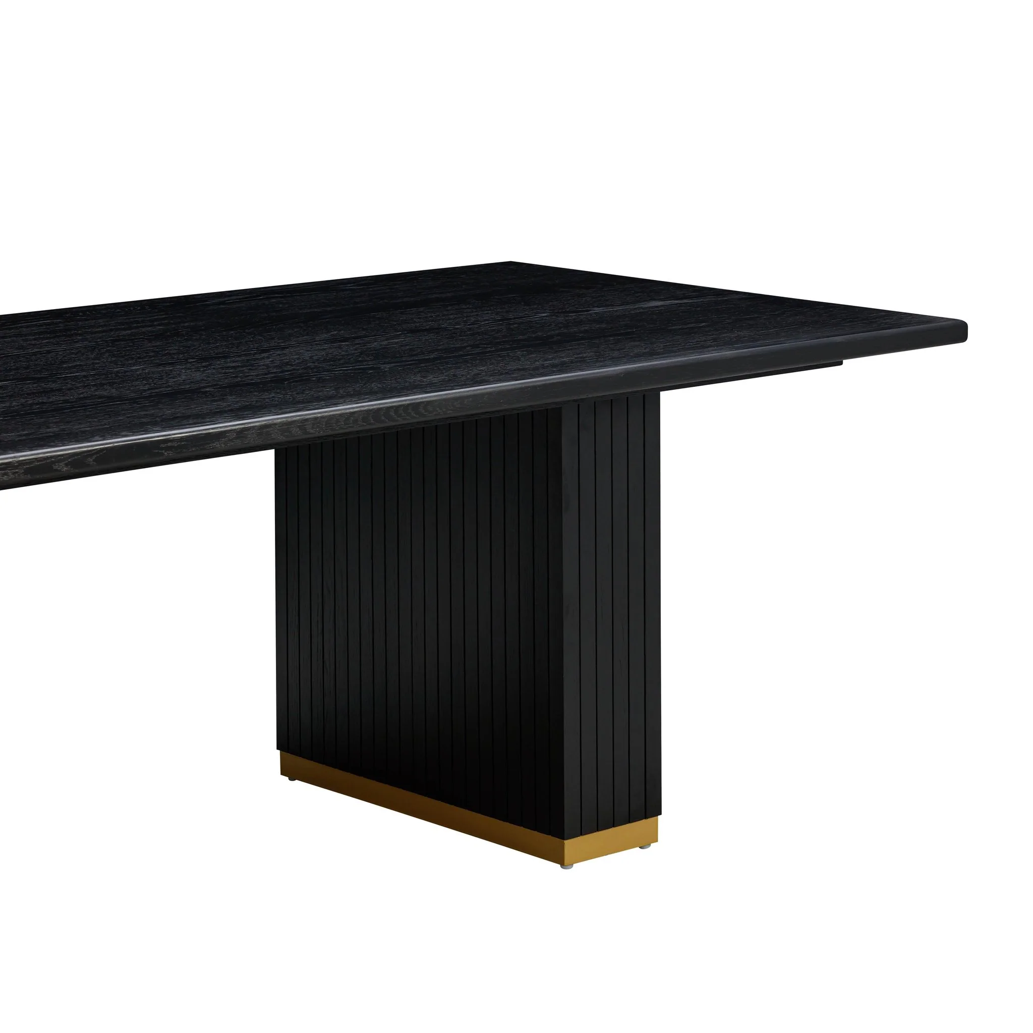 Chelsea Black Oak Rectangular Dining Table - Image 5