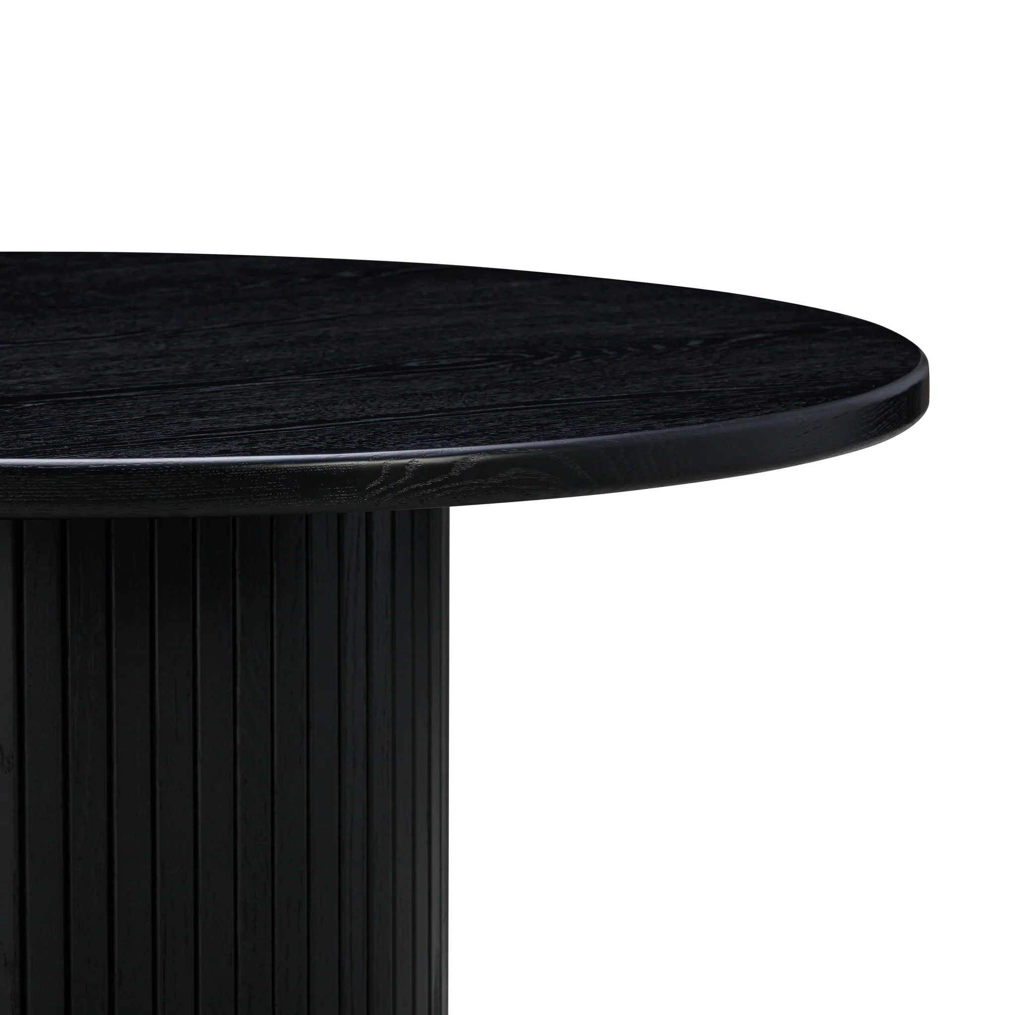 Chelsea Black Oak Round Dining Table - Image 5