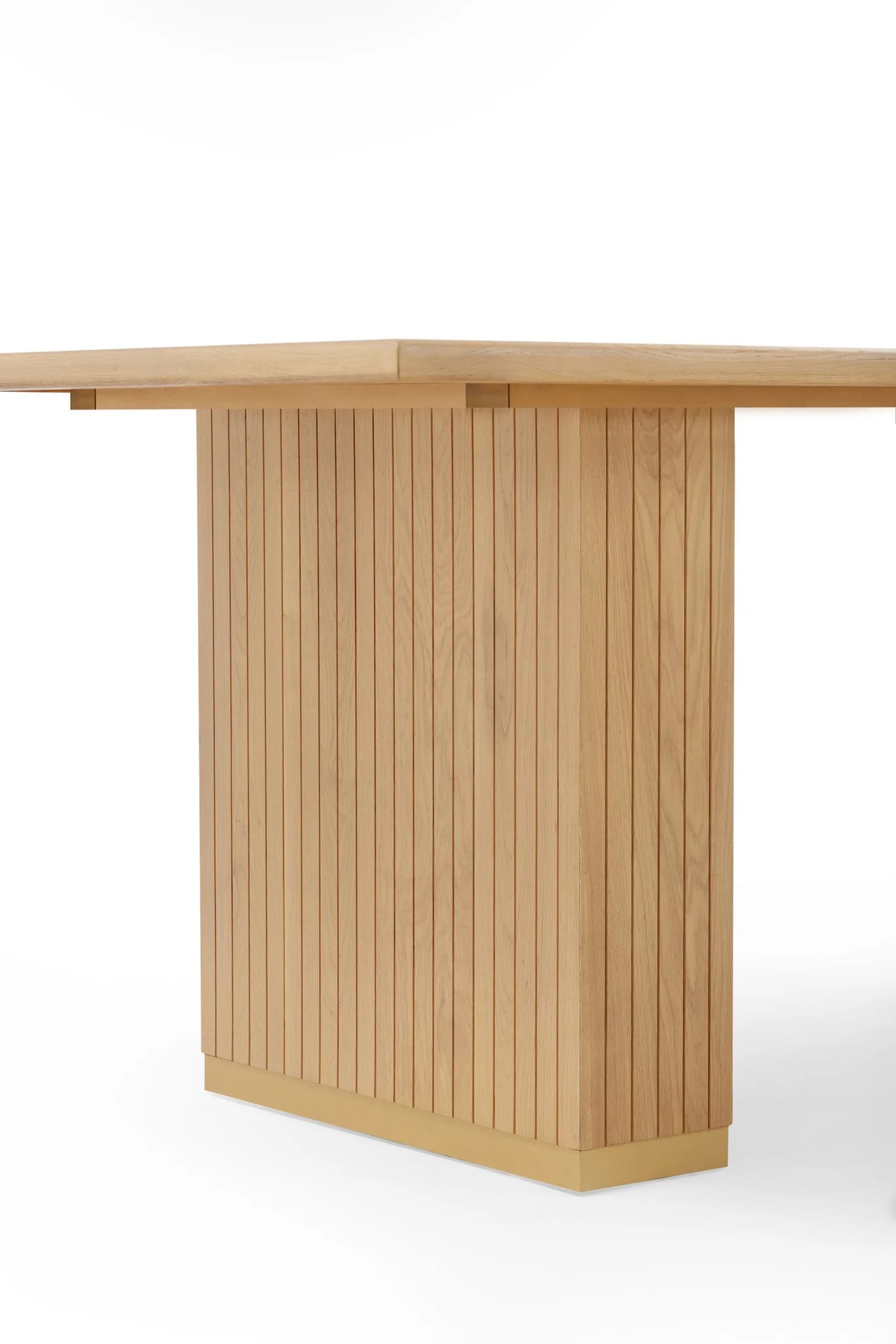 Chelsea Natural Oak Wood 79 inch Rectangular Dining Table - Image 5