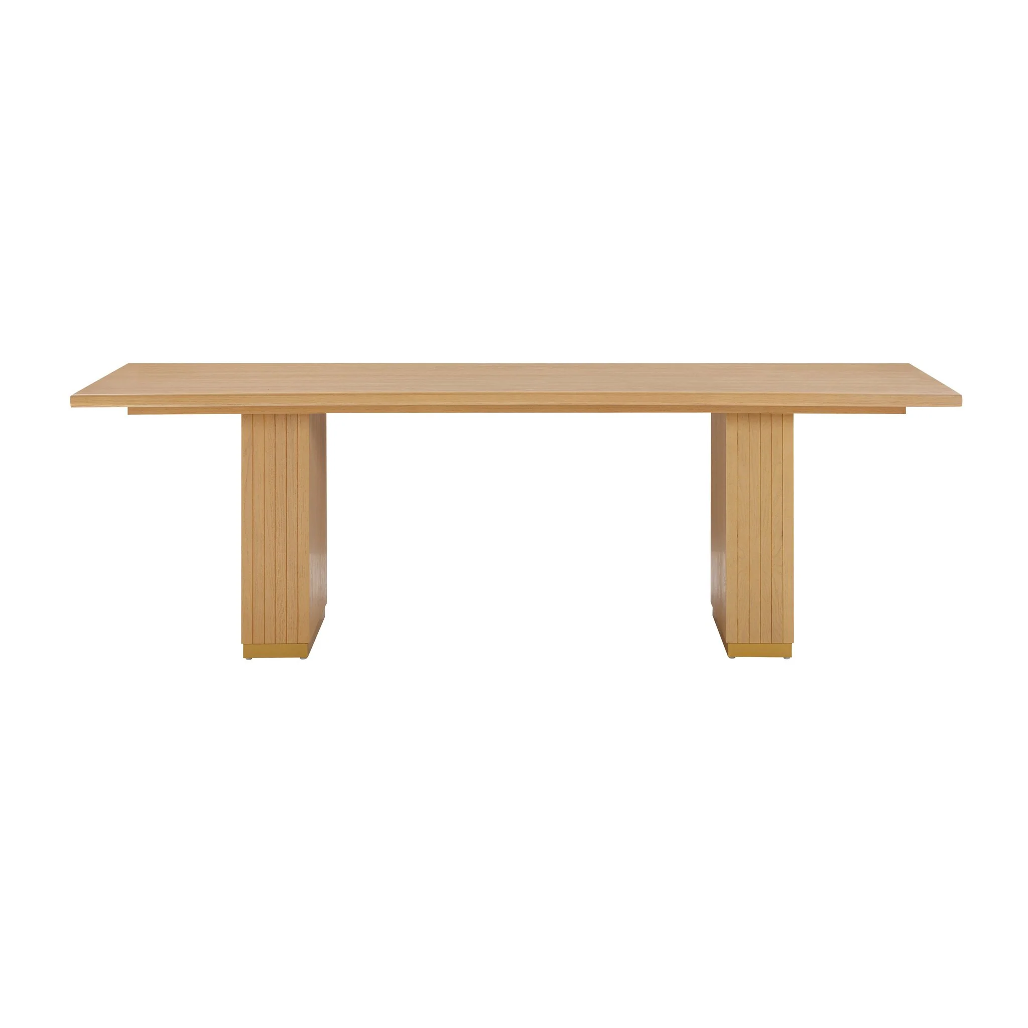 Chelsea Natural Oak Wood 96 inch Rectangular Dining Table - Image 3