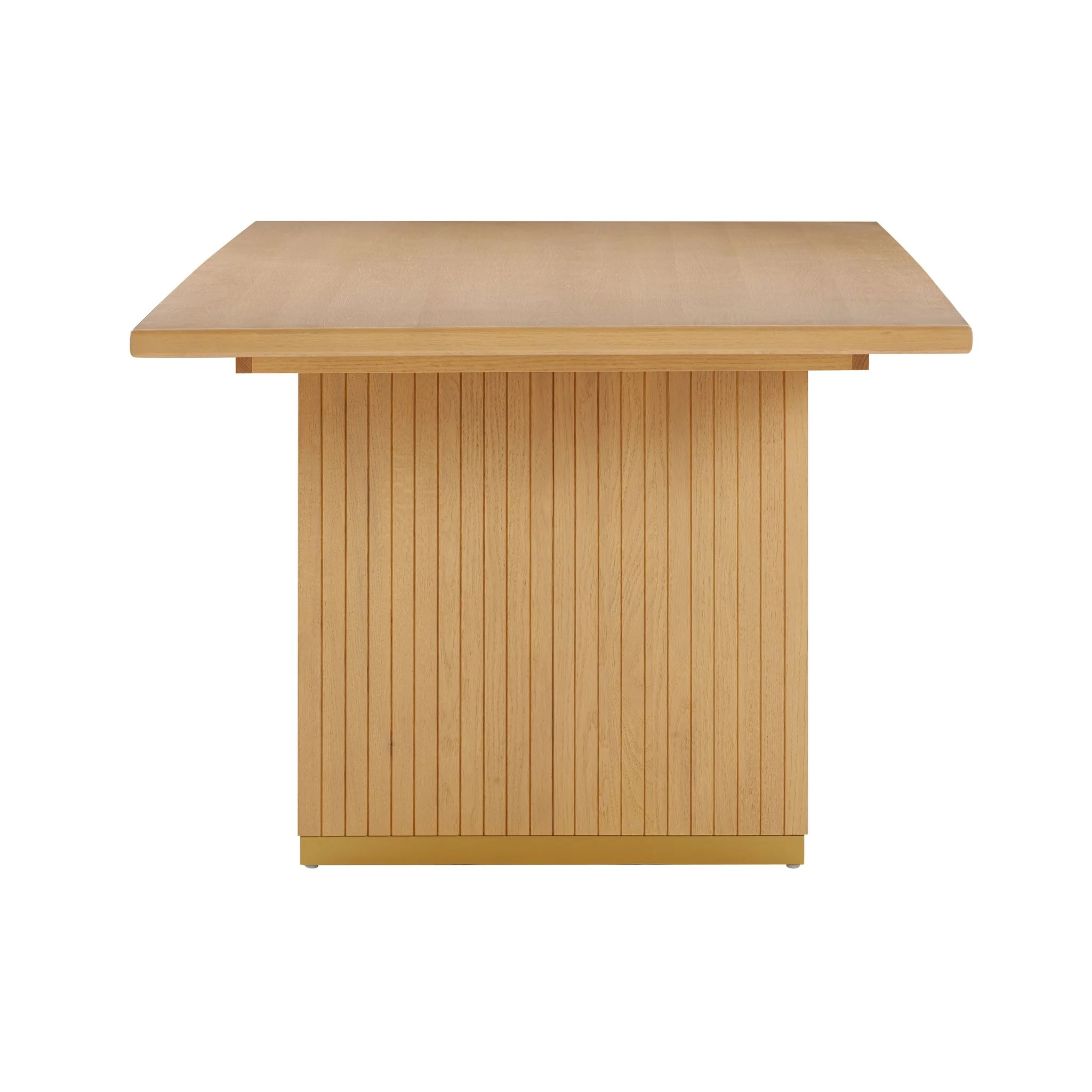Chelsea Natural Oak Wood 96 inch Rectangular Dining Table - Image 4