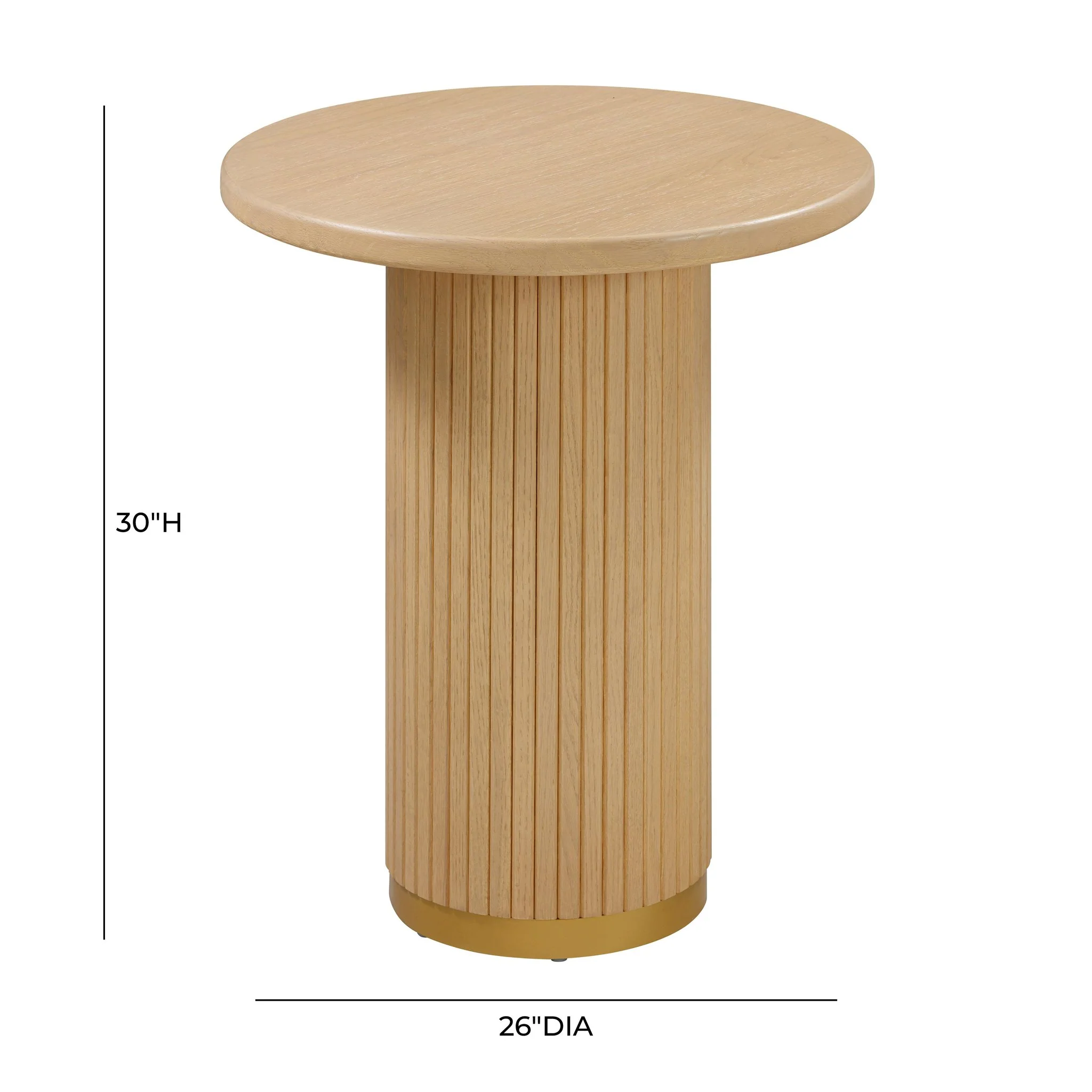 Chelsea Natural Oak Wood Entry Table - Image 7