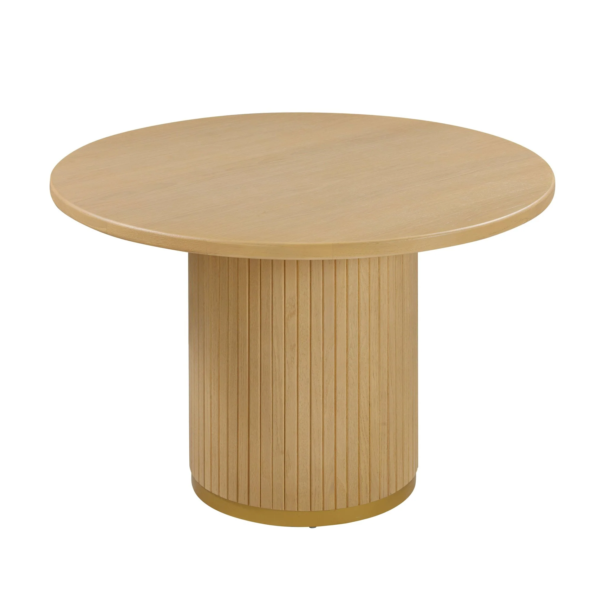 Chelsea Natural Oak Wood Round Dining Table - Image 3