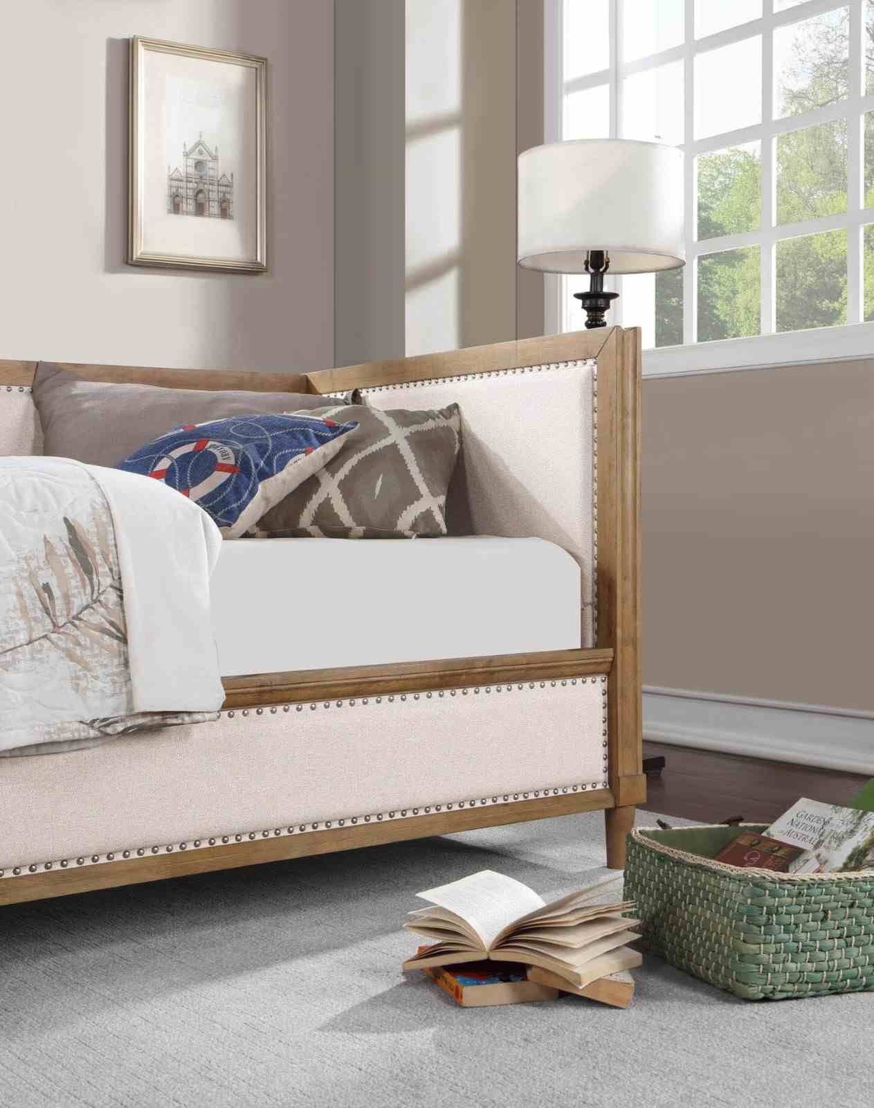 Chiron Twin Daybed, Beige/Light Oak - Image 2