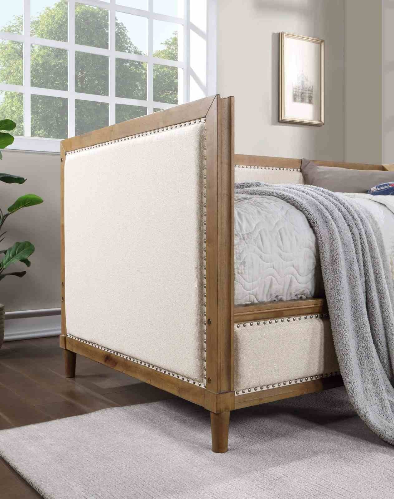 Chiron Twin Daybed, Beige/Light Oak - Image 3
