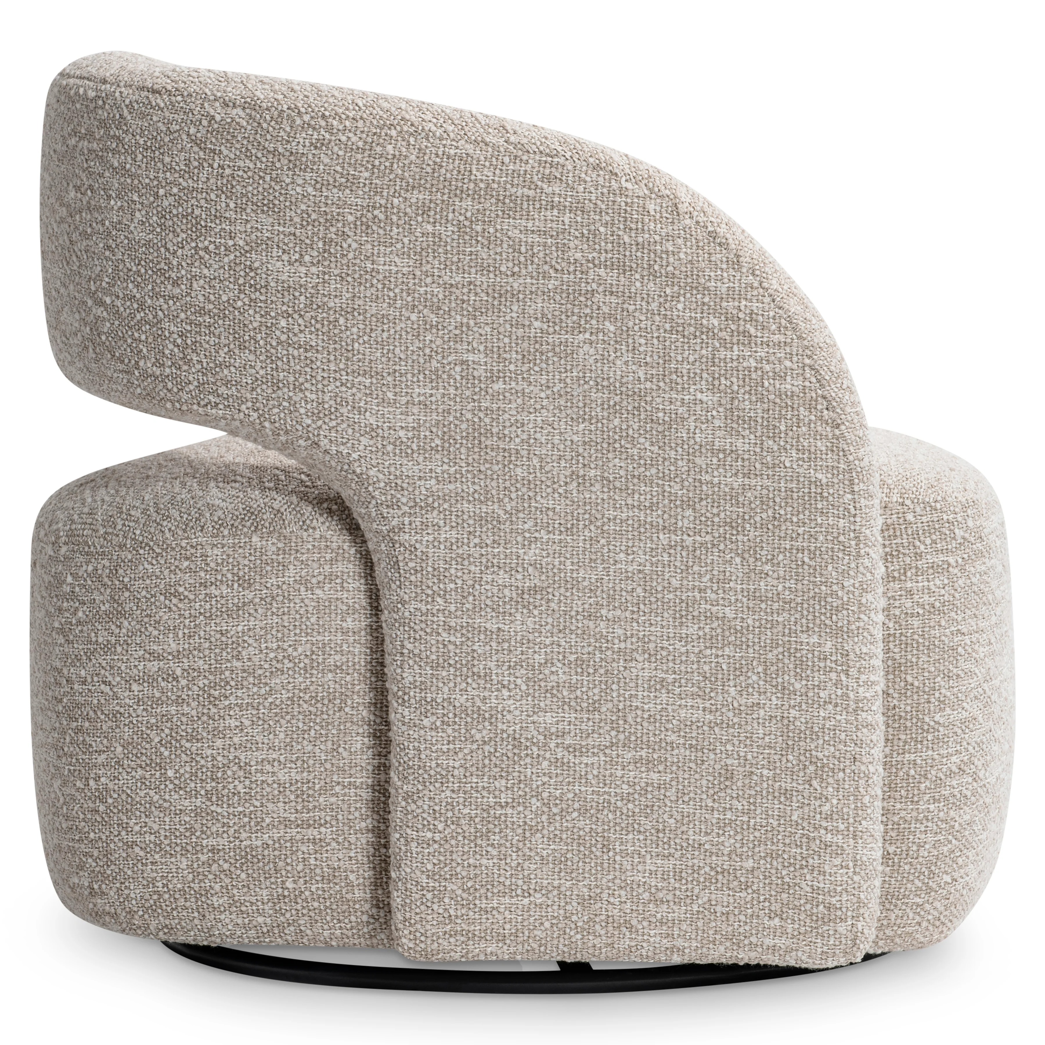 Chloe Fabric Swivel Chair - Image 3