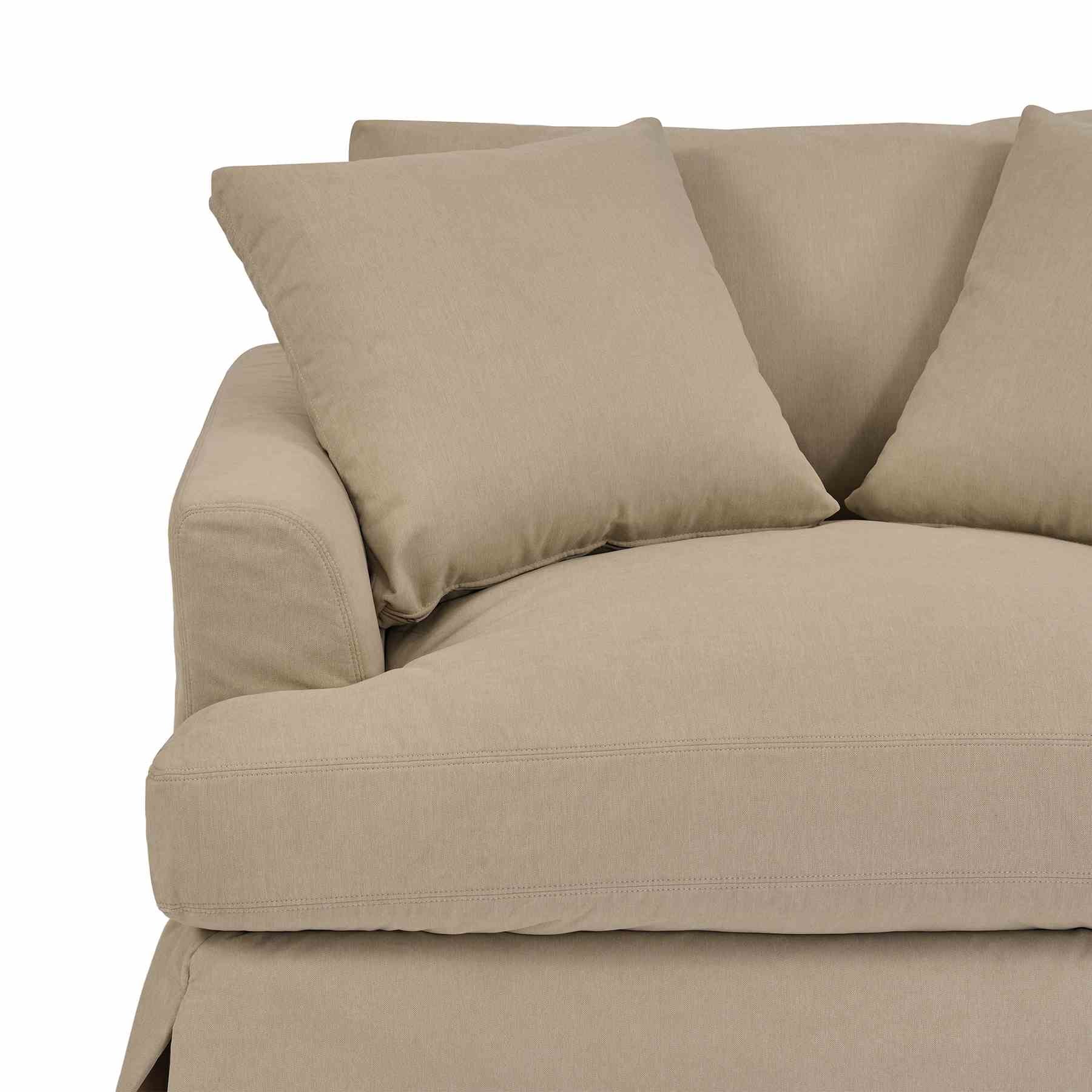 Ciara 53" Upholstered Chair and a Half in Sahara Brown - Image 5