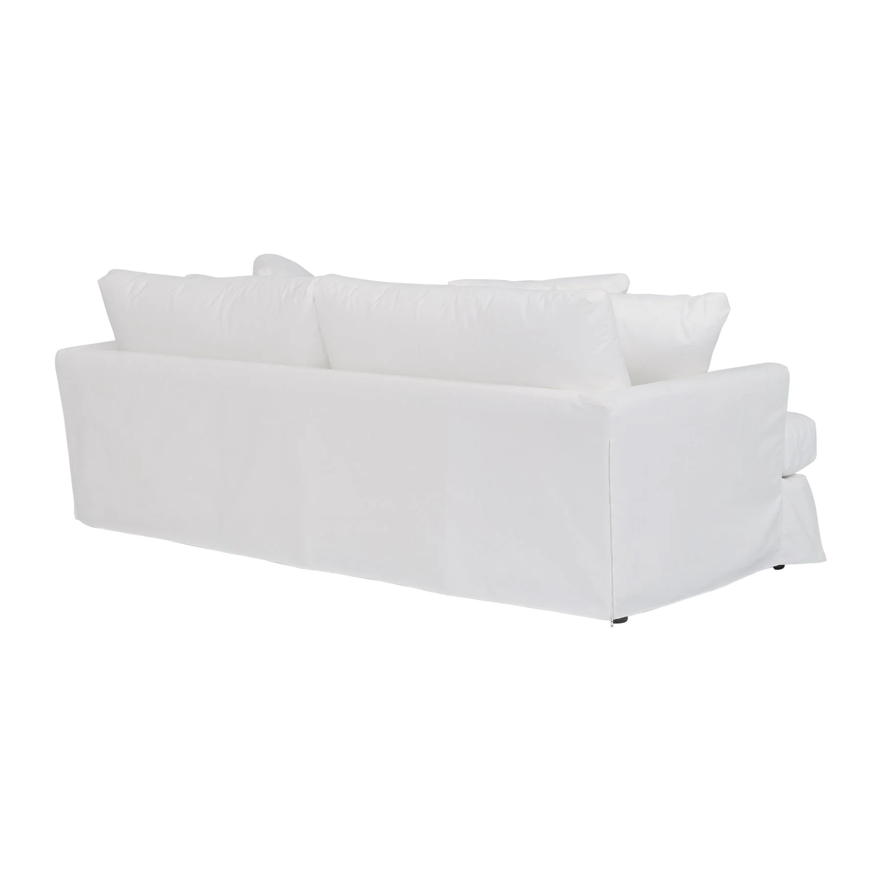 Ciara 93" Upholstered Sofa in Pearl - Image 3