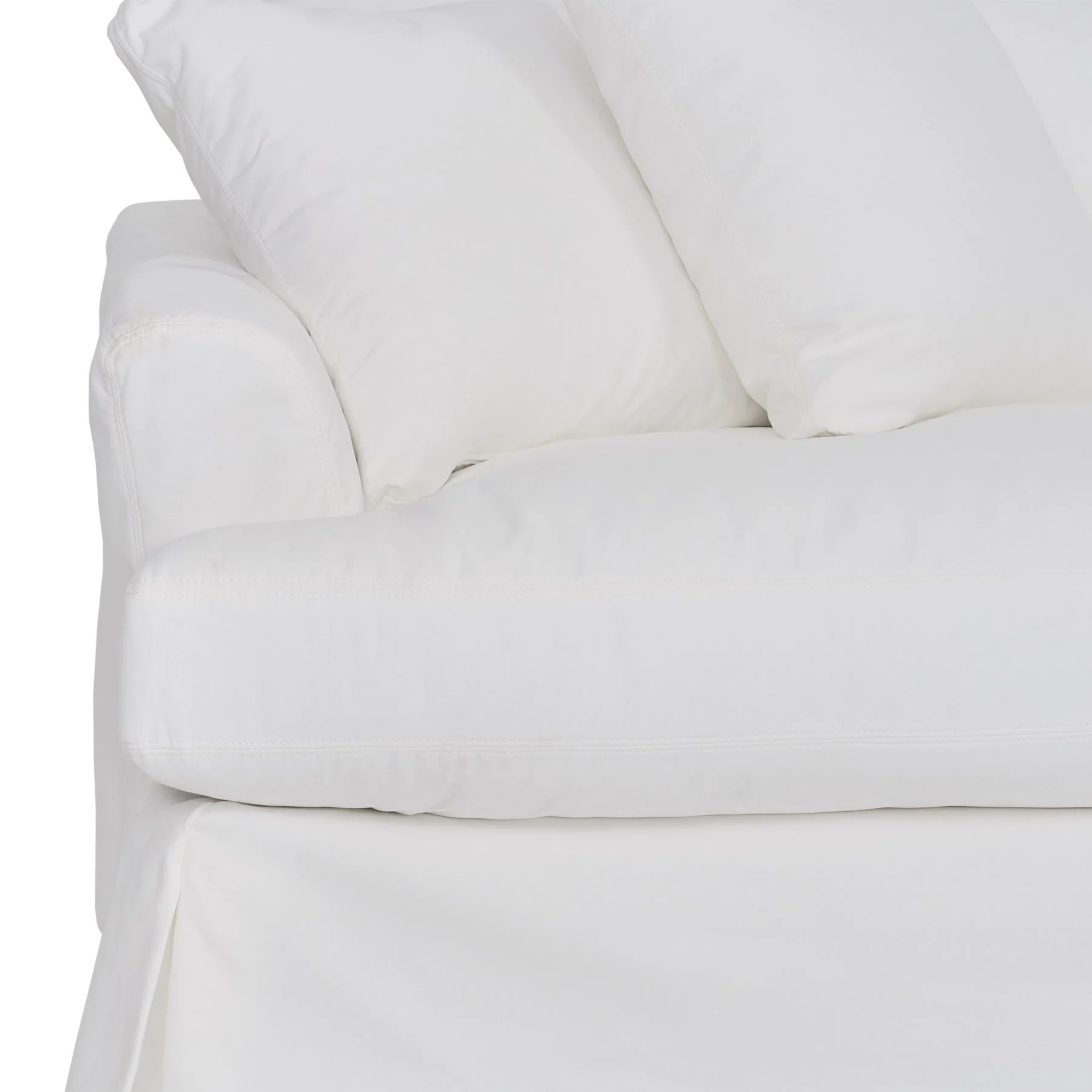 Ciara 93" Upholstered Sofa in Pearl - Image 5