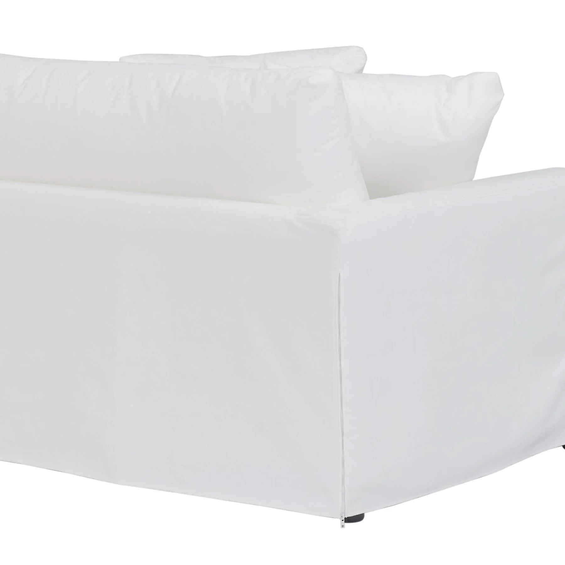 Ciara 93" Upholstered Sofa in Pearl - Image 6