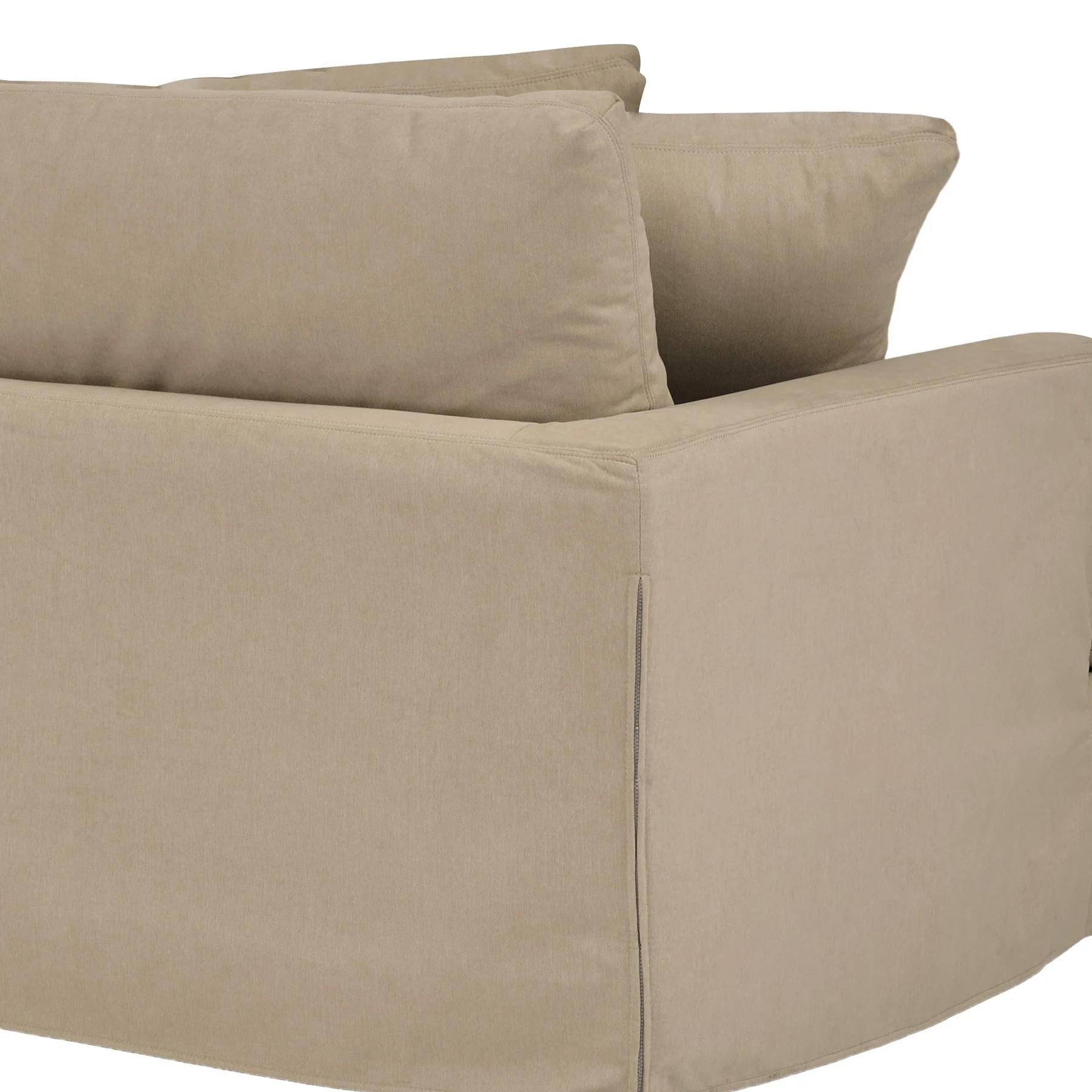Ciara 93" Upholstered Sofa in Sahara Brown - Image 6