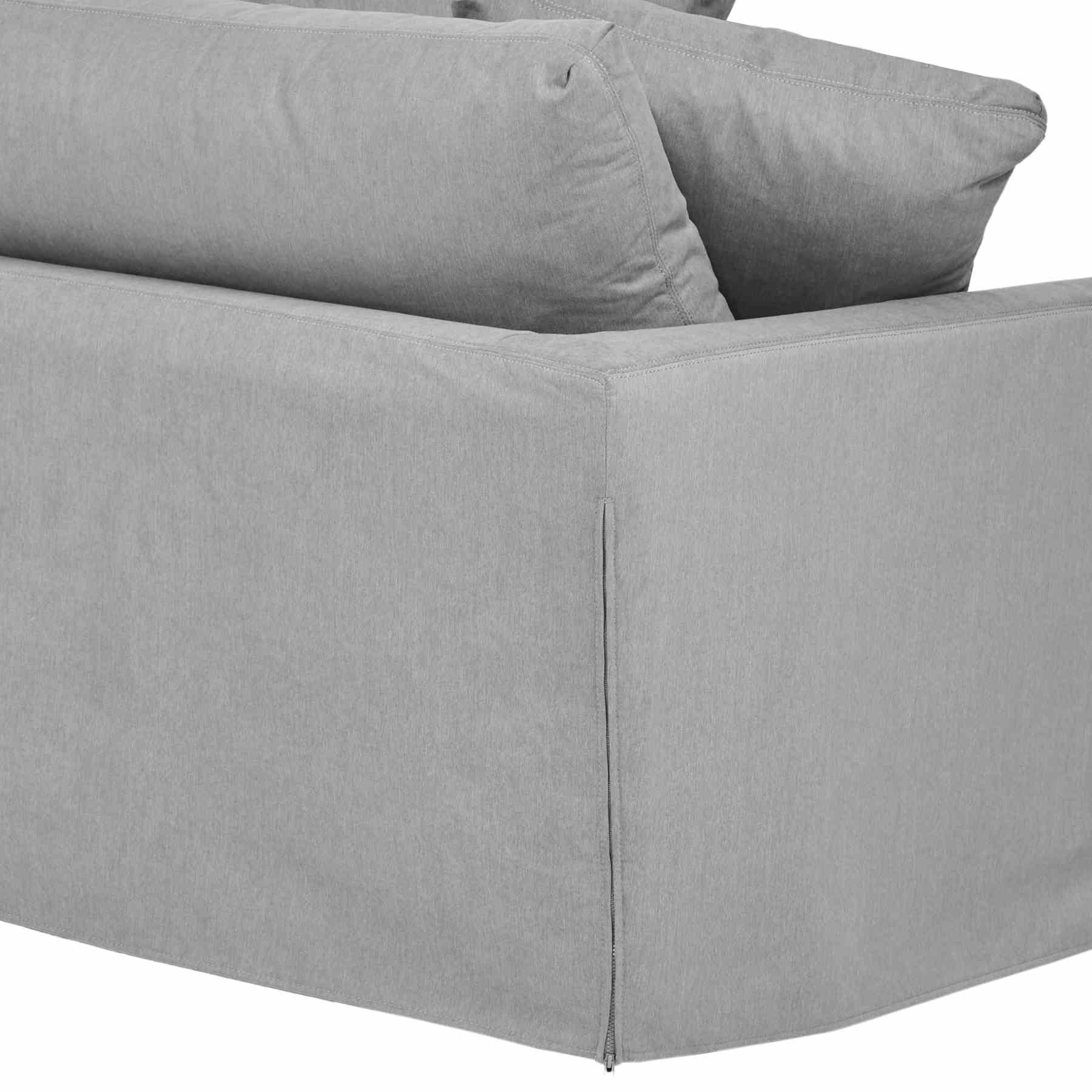 Ciara 93" Upholstered Sofa in Slate Gray - Image 6