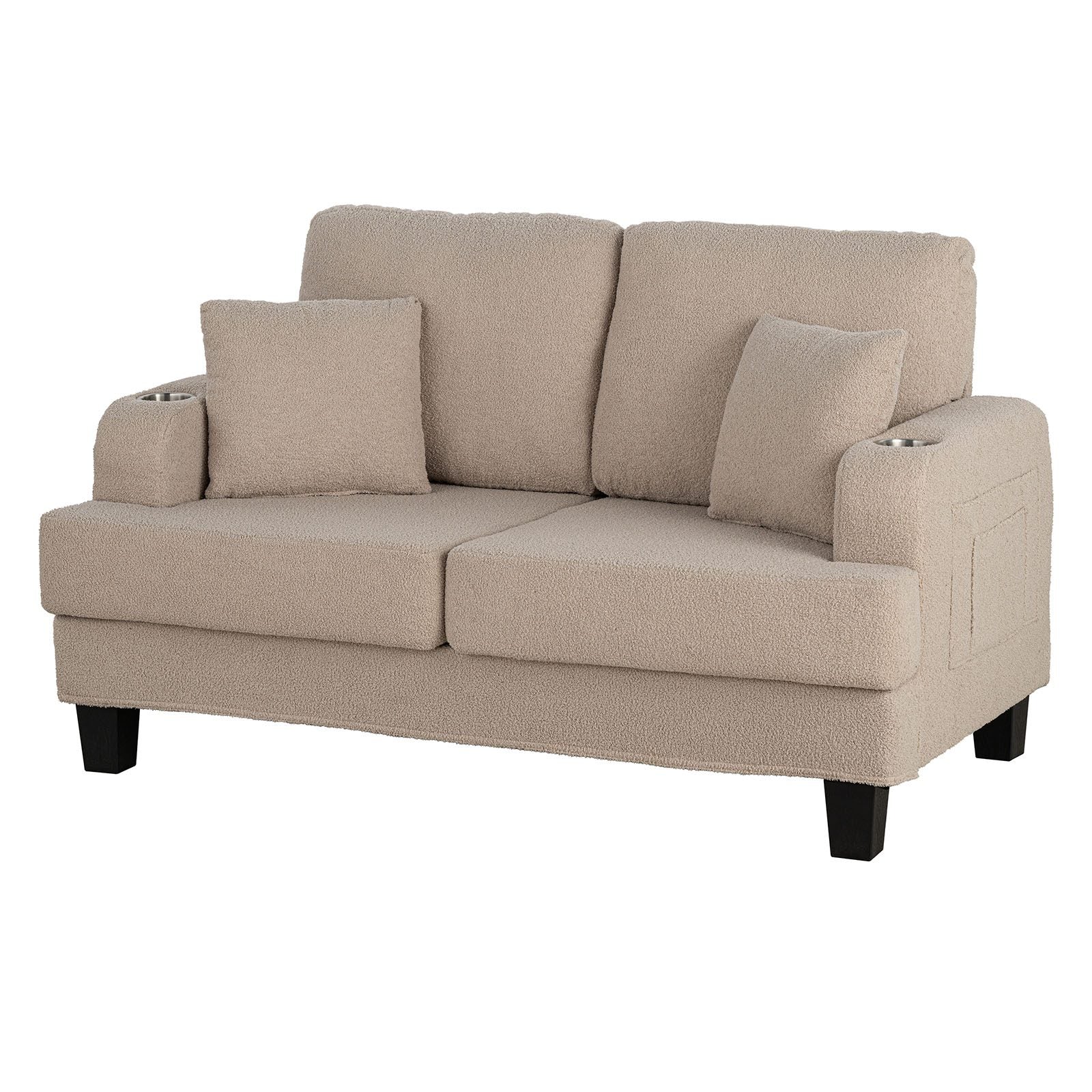 Cinderford Loveseat, Beige - Image 4