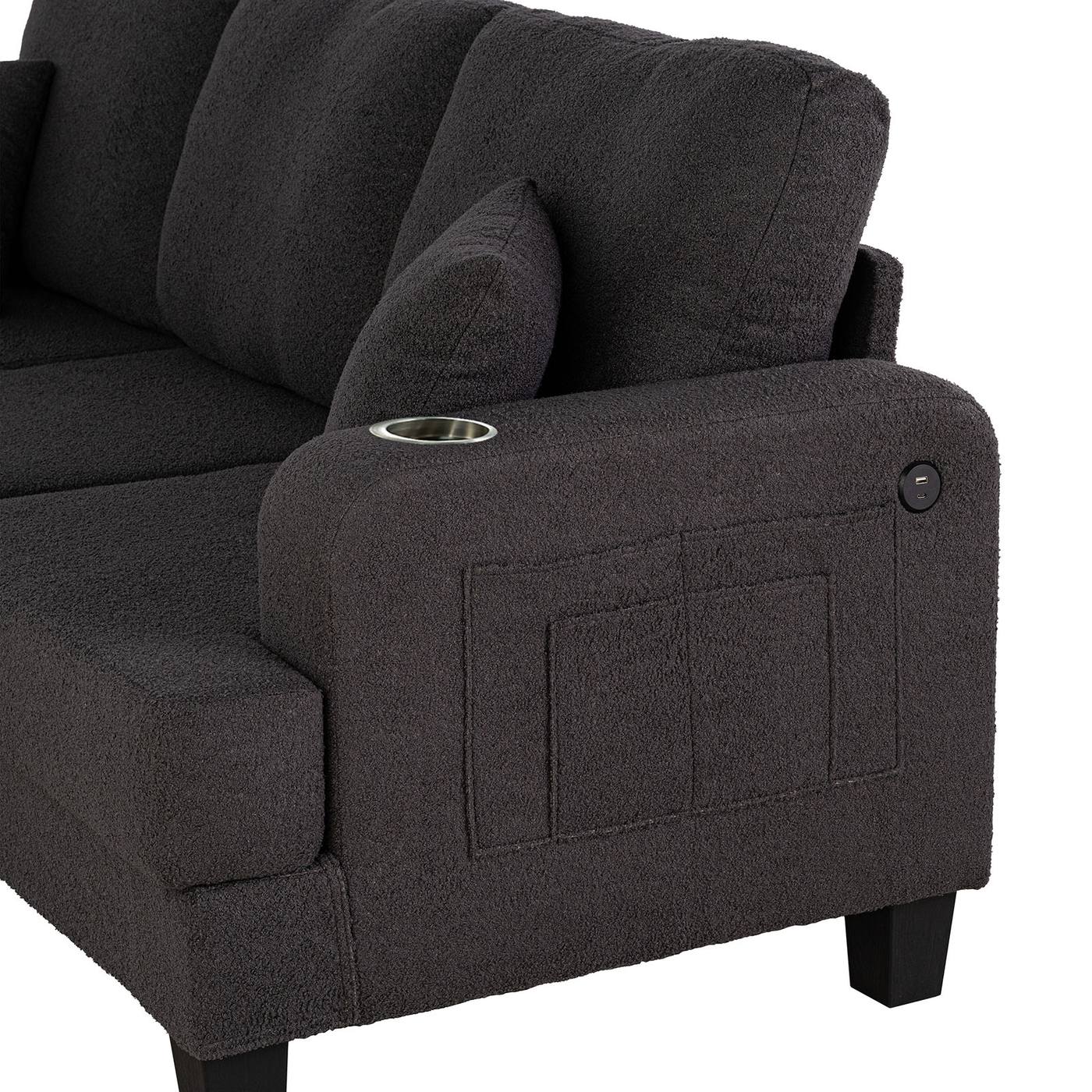 Cinderford Sofa, Dark Gray - Image 2
