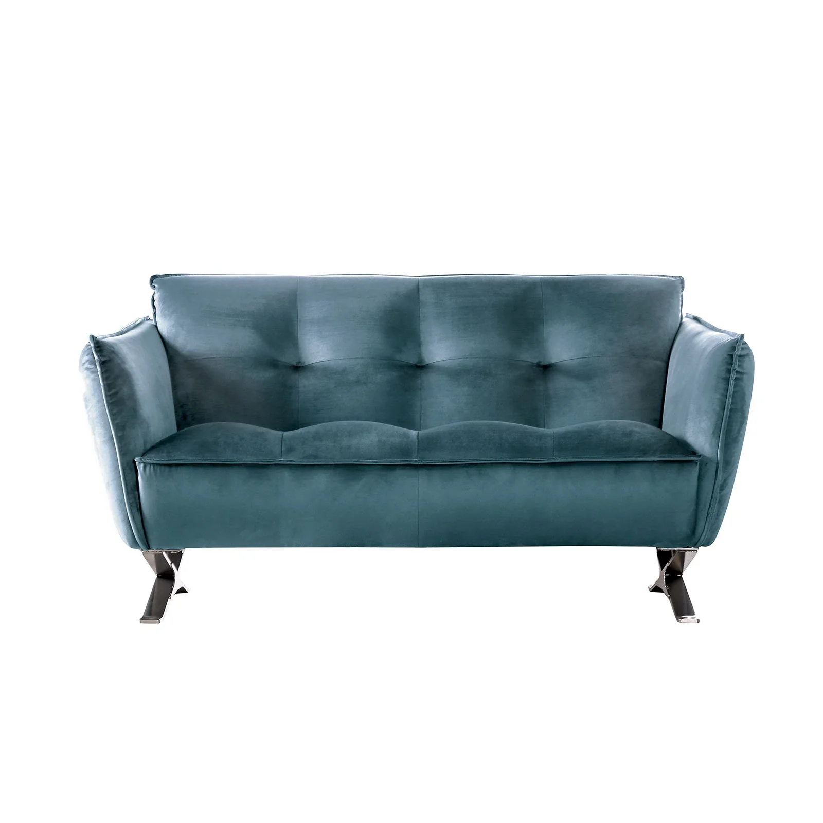 Civellutino Loveseat, Teal - Image 4