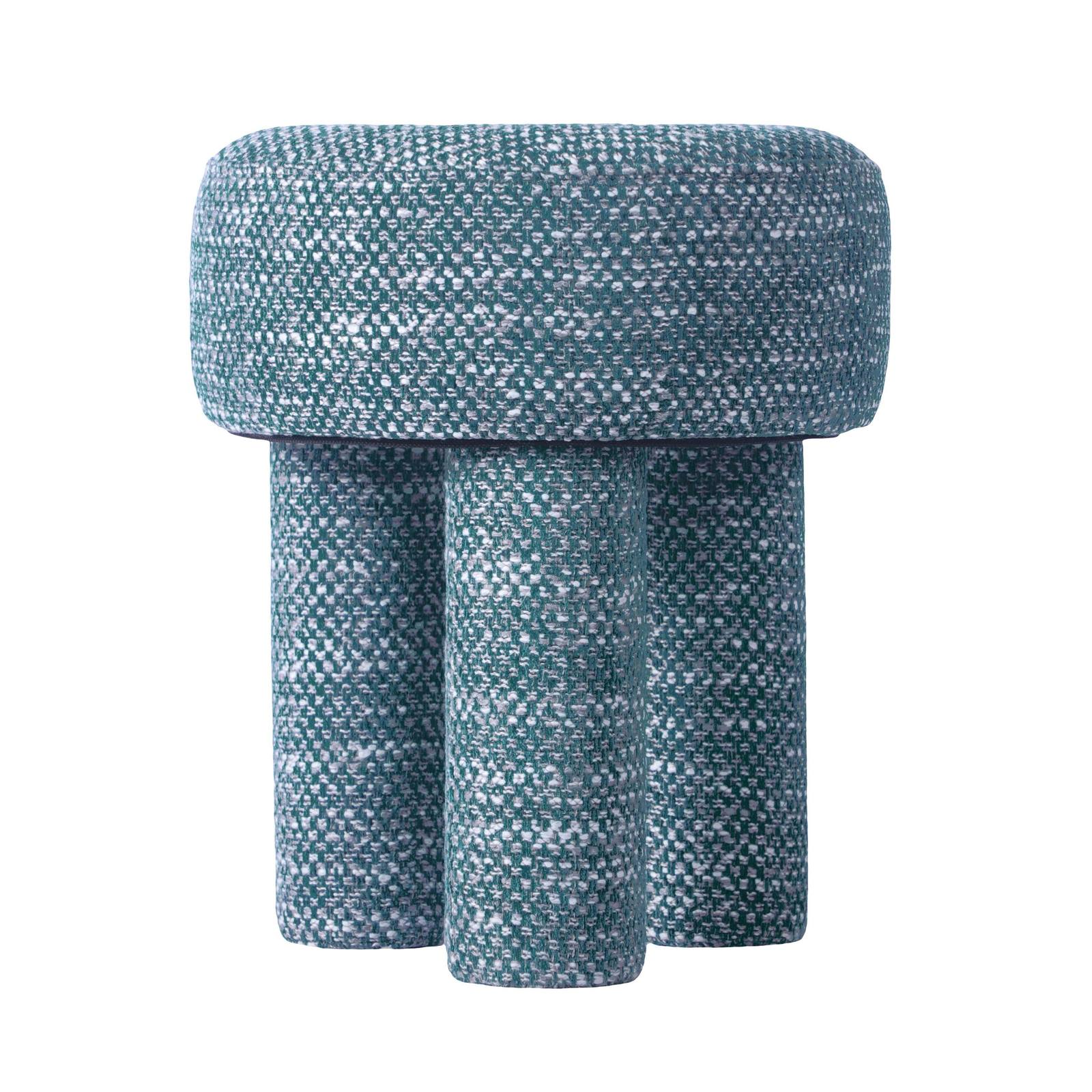 Claire Teal Knubby Stool - Image 4