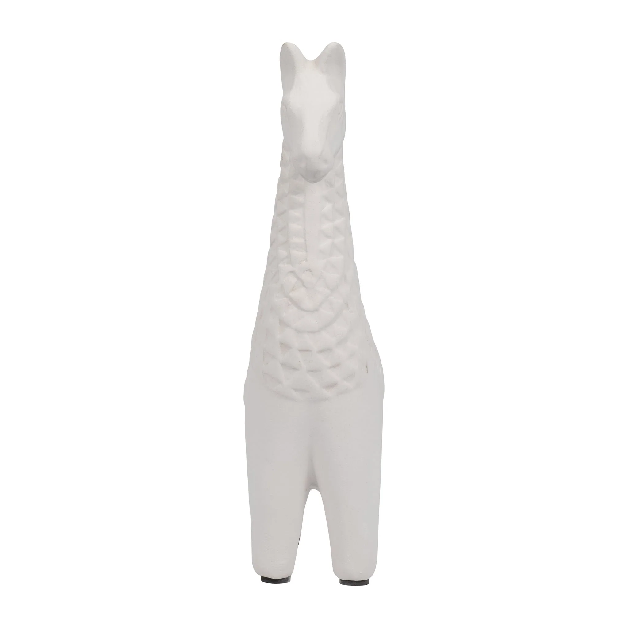 Clay, 11" Standing Llama, Ivory - Image 3