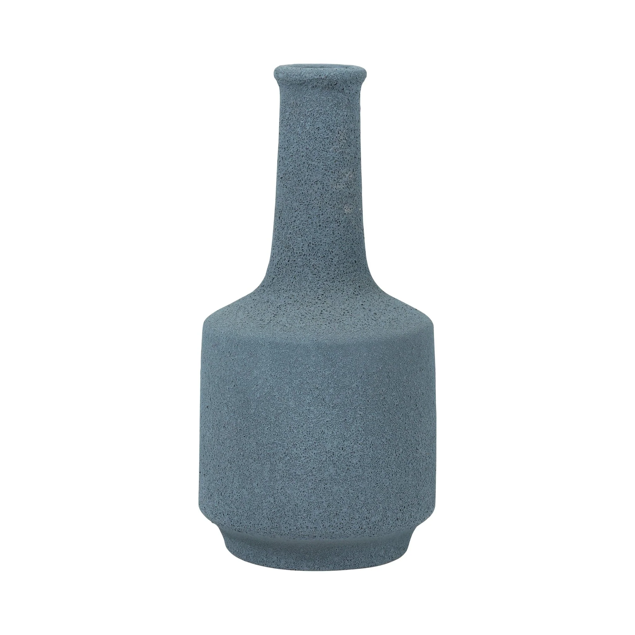 Clay, 13" Volcanic Texture Vase, Blue - Image 3