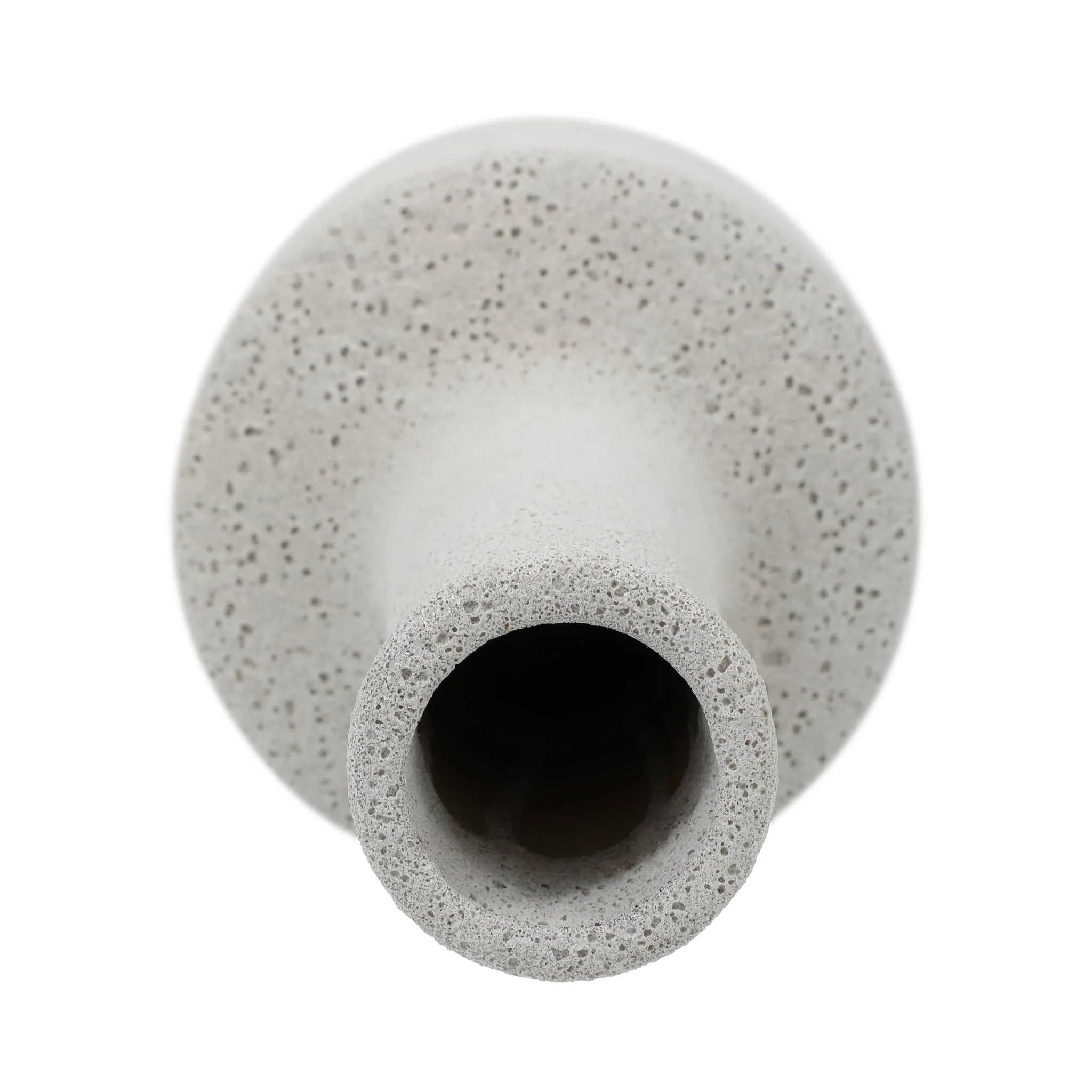 Clay, 16" Volcanic Texture Vase, White - Image 5