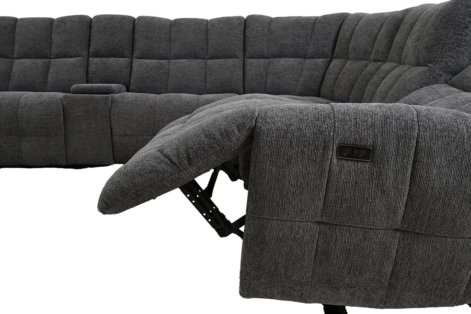 Clemens Power Sectional, Dark Gray - Image 3