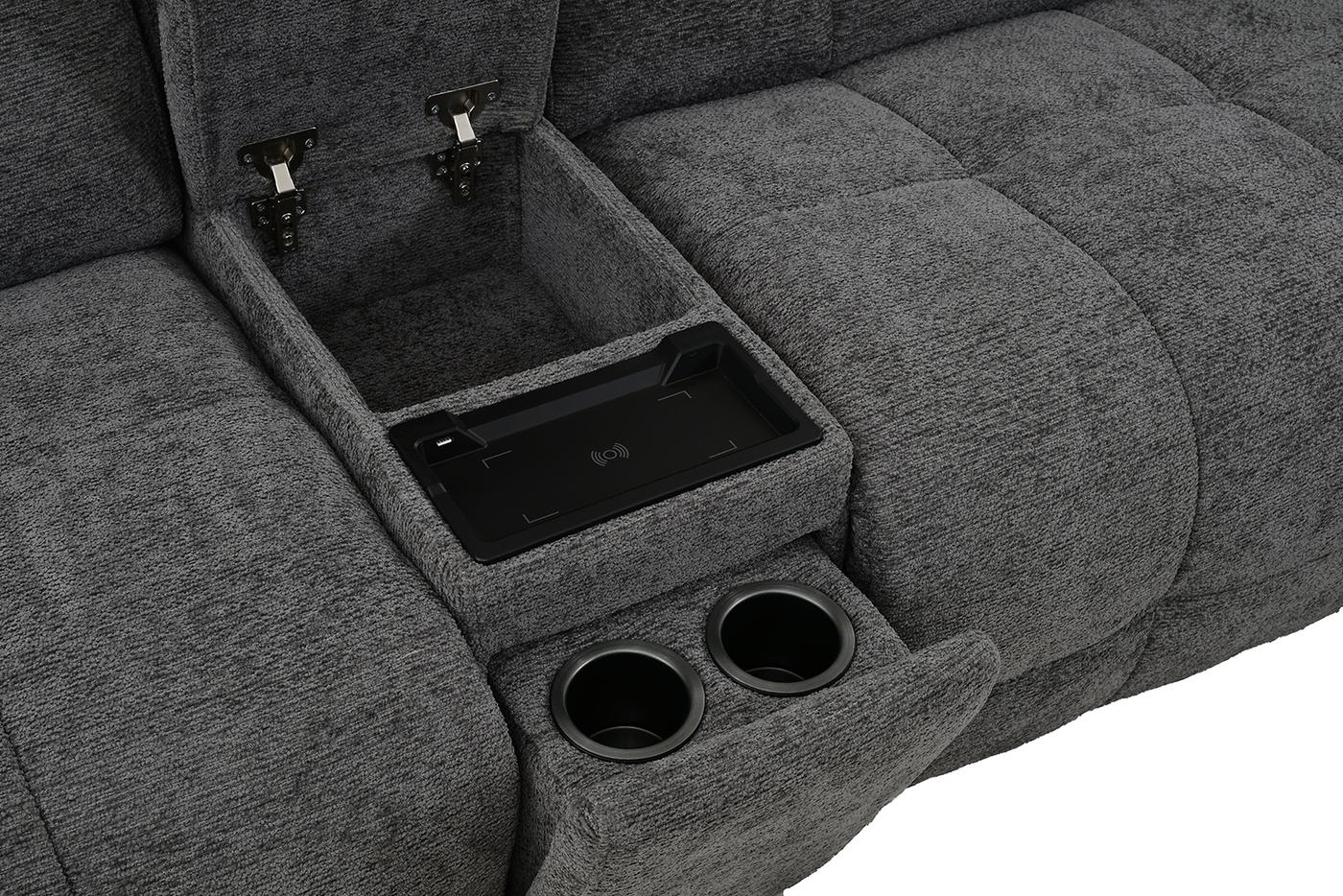 Clemens Power Sectional, Dark Gray - Image 5