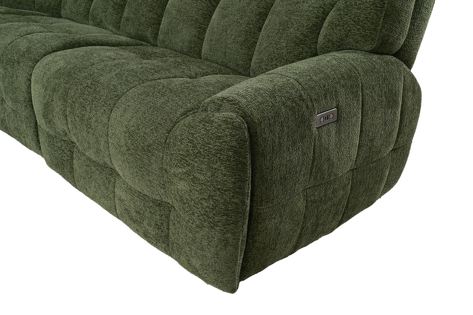 Clemens Power Sectional, Jade Green - Image 4