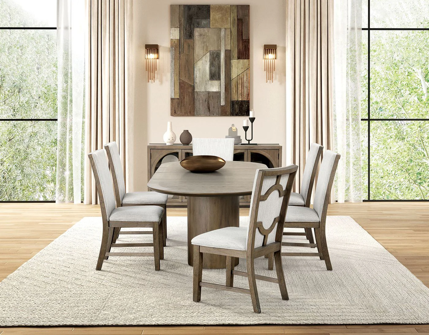 Clements 7 Pc. Dining Table Set - Image 2
