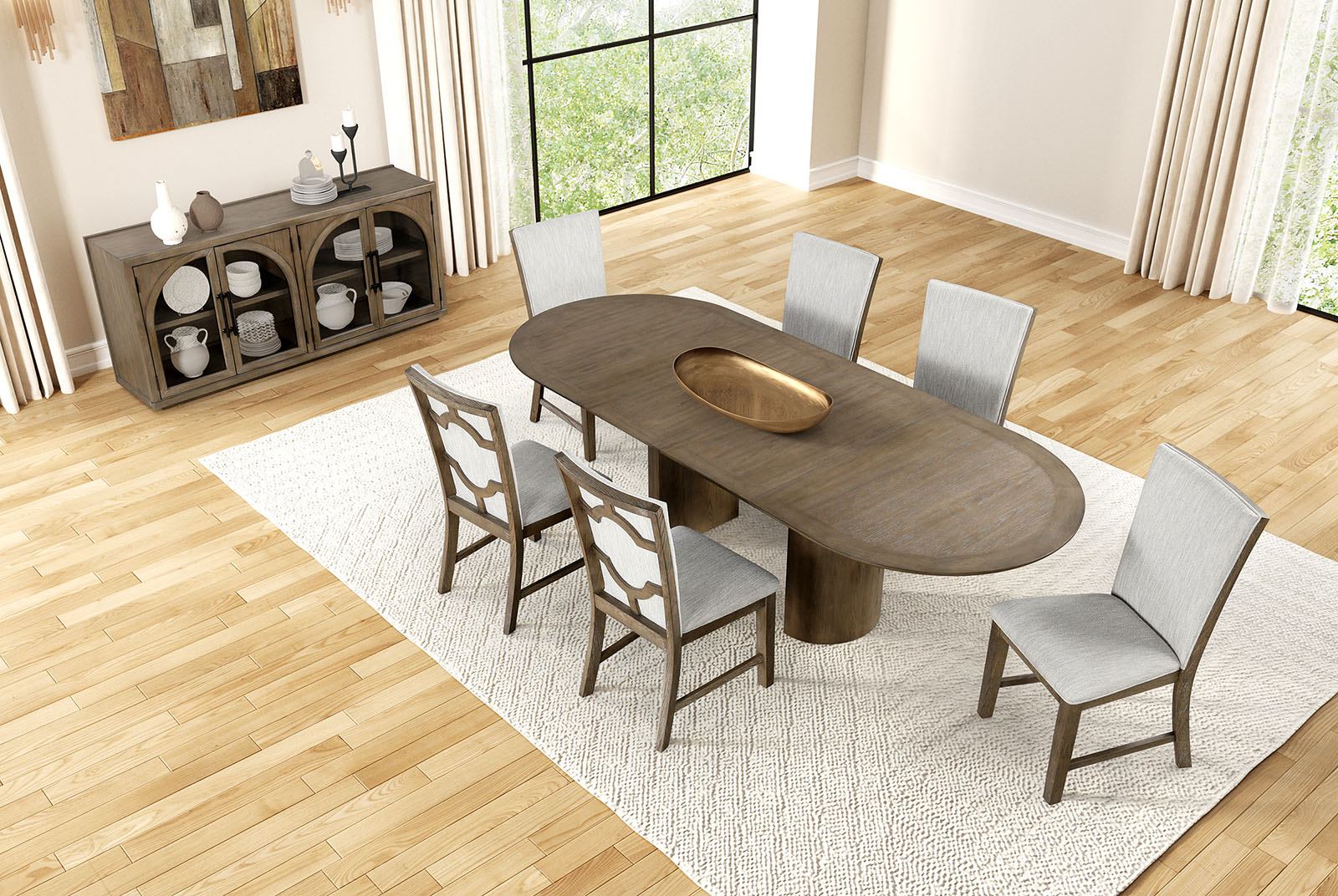 Clements Dining Table, Oak - Image 3