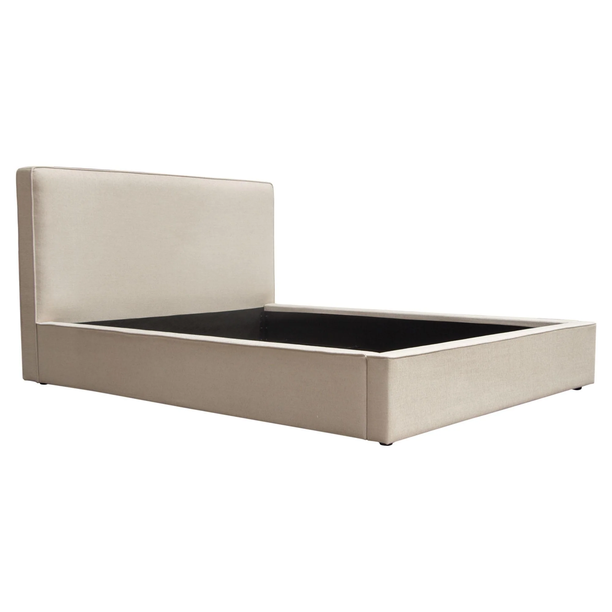 Cloud 43" Low Profile Eastern King Bed in Sand Fabric by Diamond Sofa - Image 3