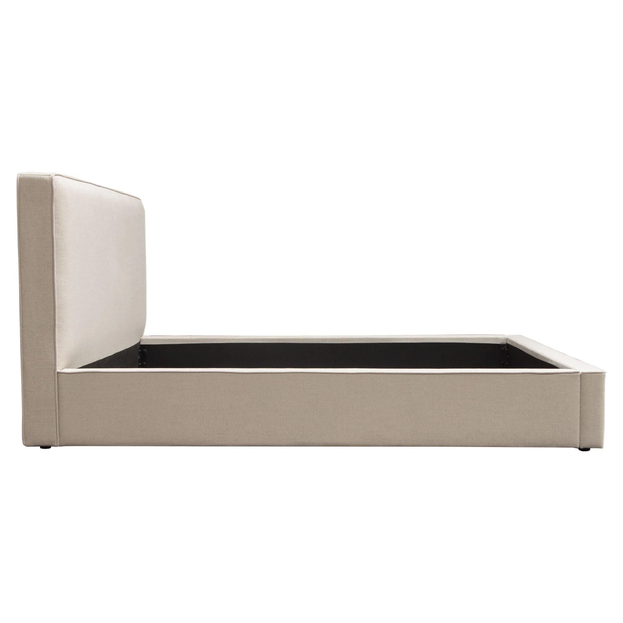 Cloud 43" Low Profile Eastern King Bed in Sand Fabric by Diamond Sofa - Image 5